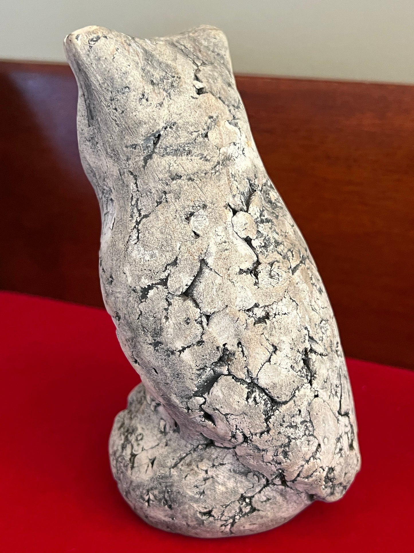 Vintage Owl from Mount St. Helen’s Ash, Clay Owl Collectible Figurine, Signed Stan Langtwait, Lover Antiques and Vintage