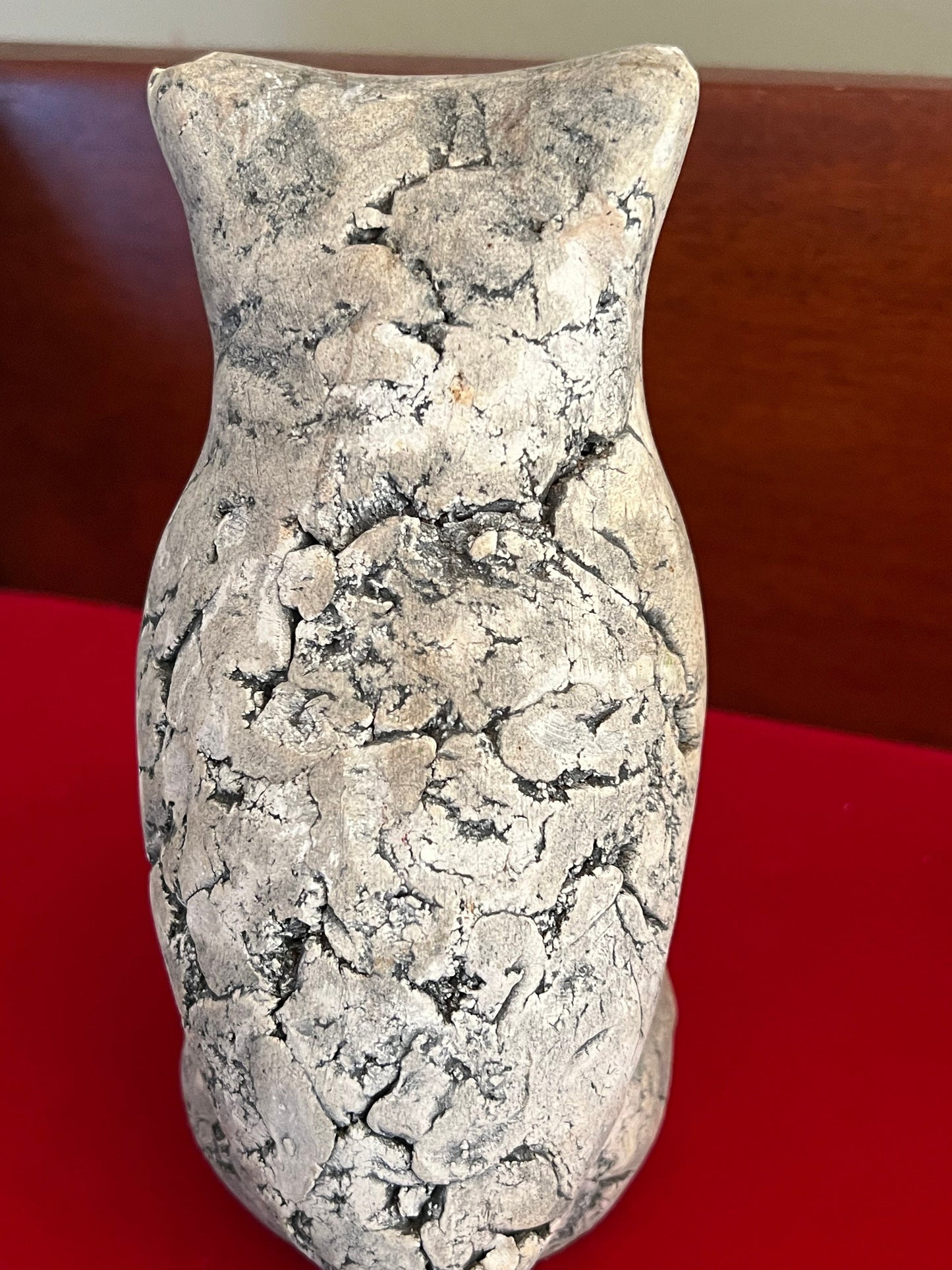 Vintage Owl from Mount St. Helen’s Ash, Clay Owl Collectible Figurine, Signed Stan Langtwait, Lover Antiques and Vintage