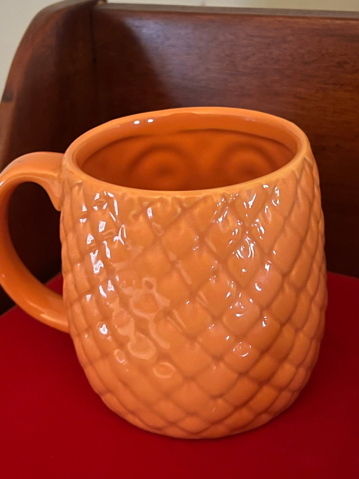Pretty Orange Owl Mug, Coffee Cup, Tea Cup, Lover Antiques and Vintage