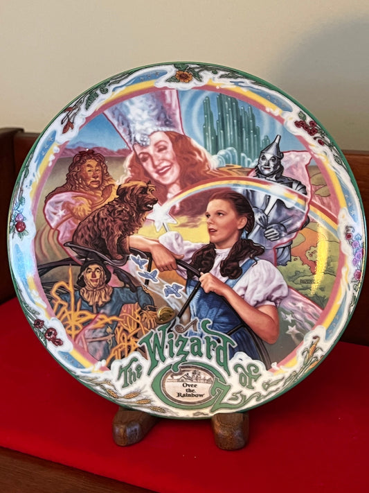 Vintage Wizard of Oz Singing Plate, Plate No 2836B, Over the Rainbow Limited Edition Plate, Dorothy Glenda the Good Witch, Lover Antiques