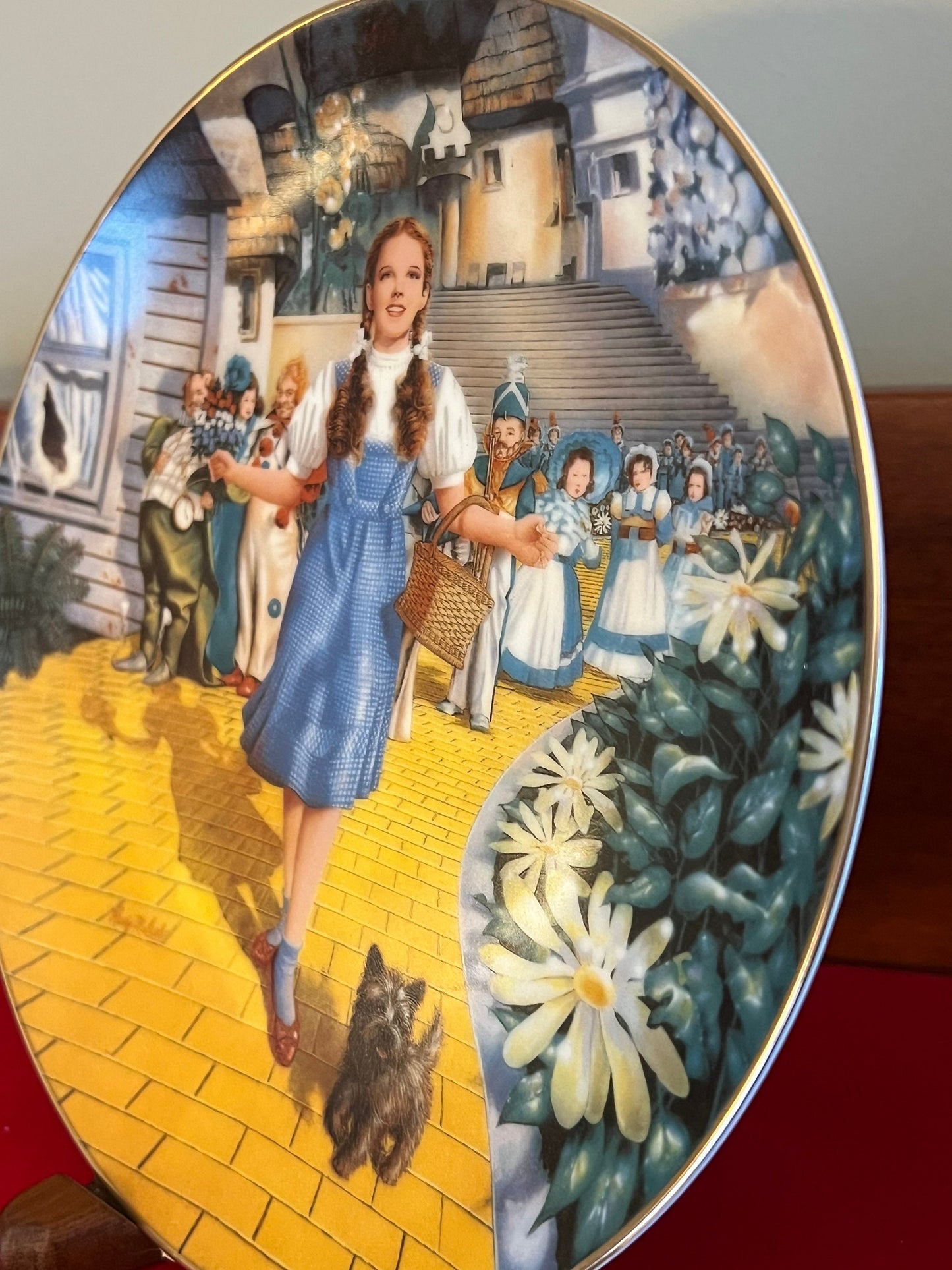 Vintage Wizard of Oz Plate “Follow the Yellow Brick Road”, First Issue Bradford Exchange Collectors Plate, Plate No 15588A, Lover Antiques