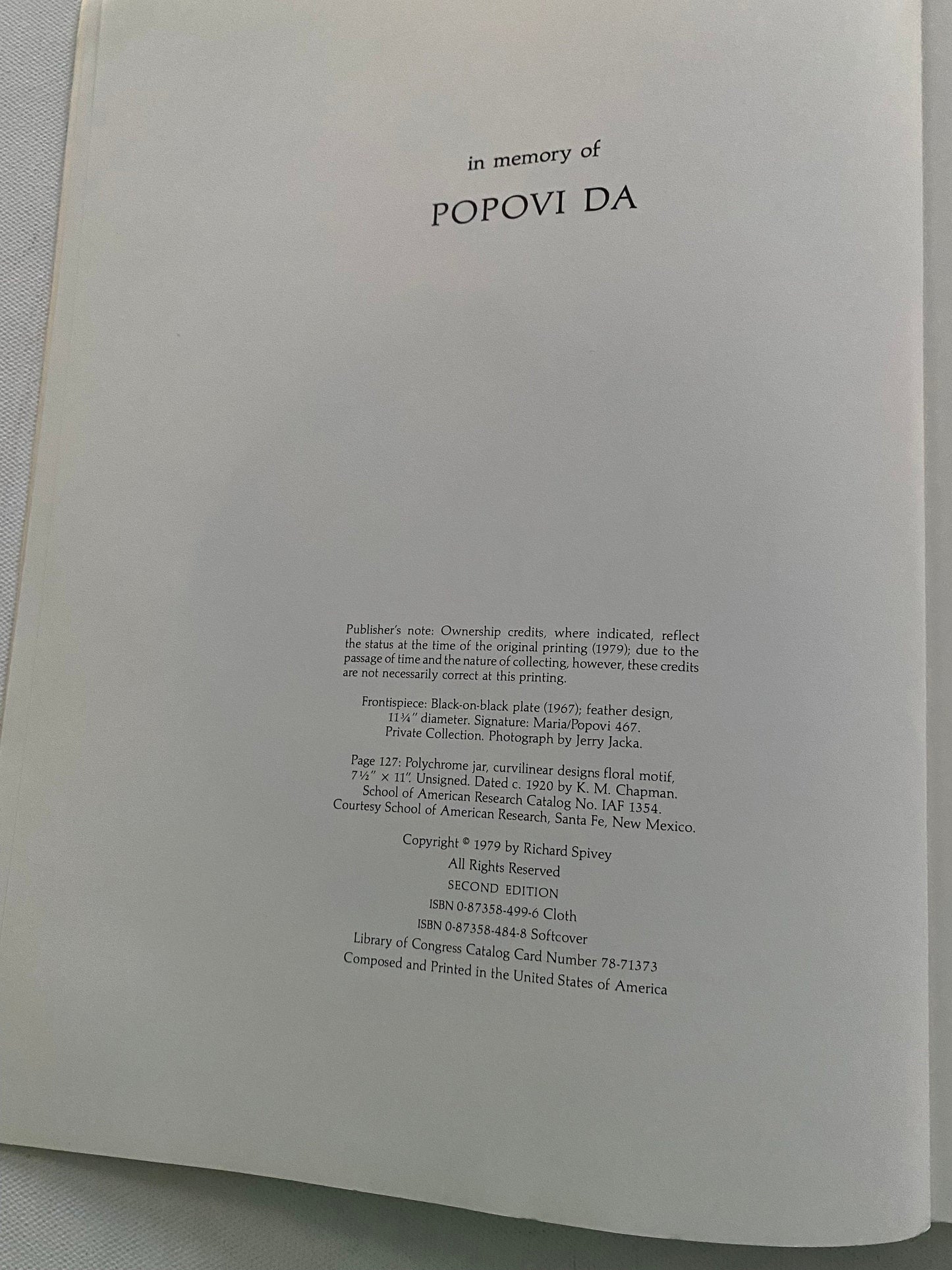 Maria Book, Maria the Potter of San Ildefonso, Maria Indian Pottery Maker Book Guide, Lover Antiques and Vintage