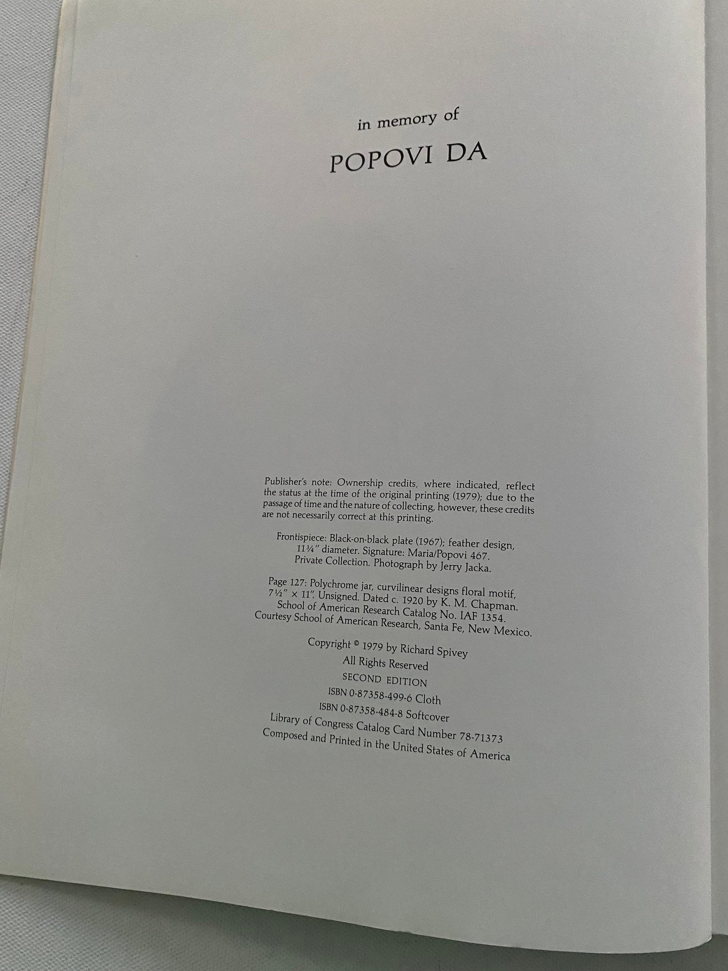 Maria Book, Maria the Potter of San Ildefonso, Maria Indian Pottery Maker Book Guide, Lover Antiques and Vintage