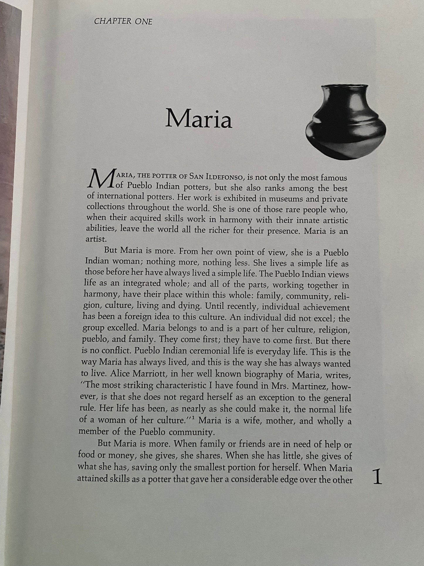 Maria Book, Maria the Potter of San Ildefonso, Maria Indian Pottery Maker Book Guide, Lover Antiques and Vintage