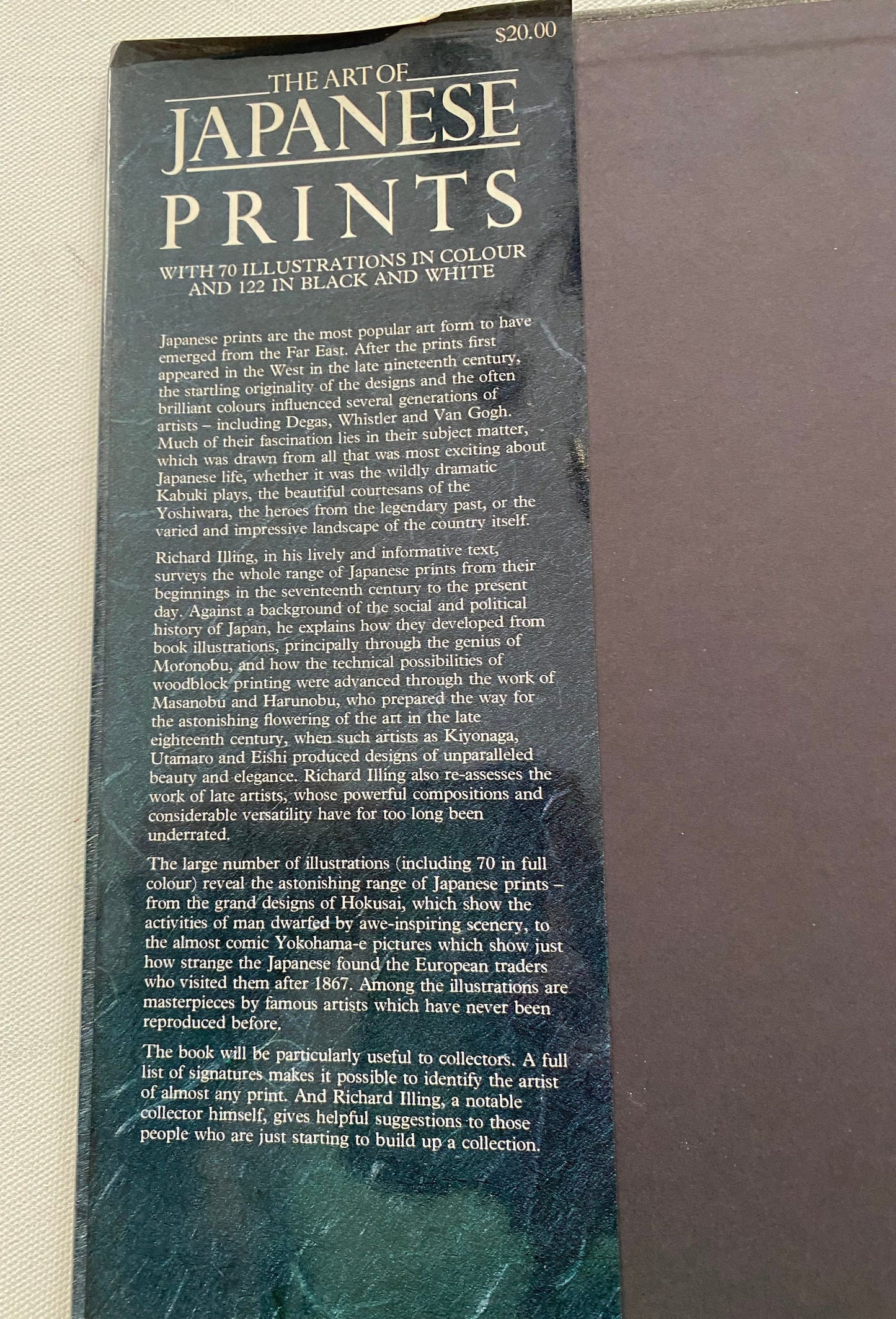 The Art of Japanese Prints Book, by Richard Illing, Japanese Print Book, Lover Antiques and Vintage