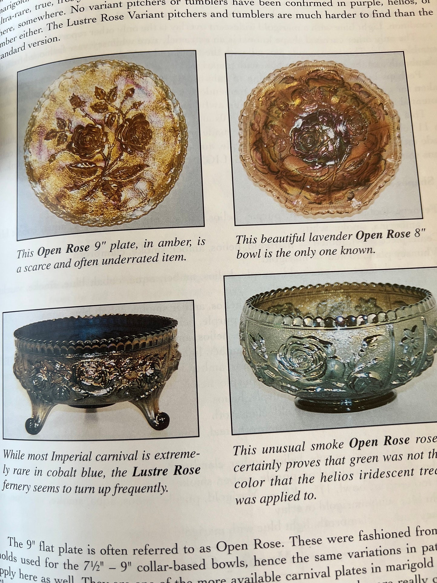 Imperial Carnival Glass Identification and Value Guide, by Carl O. Burns, Glass Art Book, Carnival Glass Guide, Lover Antiques and Vintage