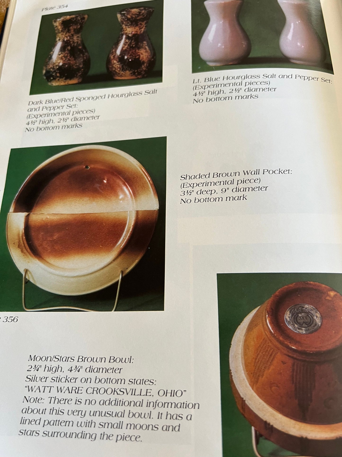 Watt Pottery Book, Identification and Value Guide, Banded Watt Ware, by Sue and Dave Morris, Hardcover Book, Lover Antiques