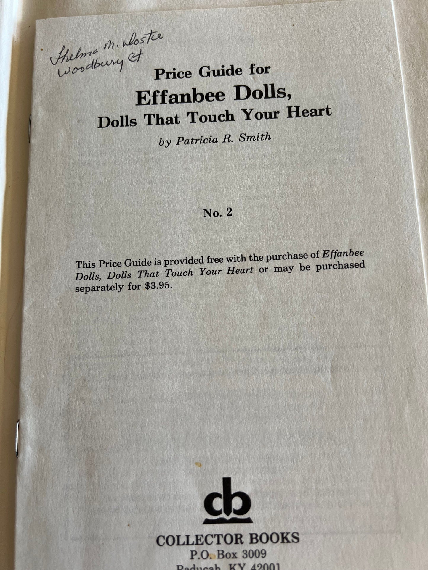 Effanbee Dolls That Touch Your Heart Book, Doll Book Guide, Lover Antiques and Vintage