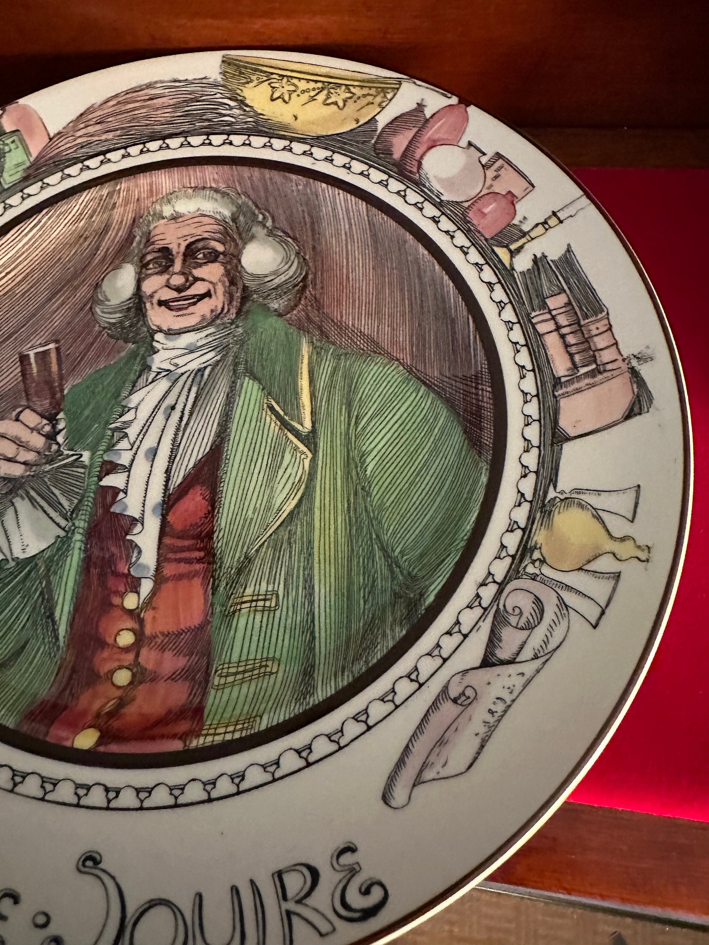 Vintage Royal Doulton The Squire George Washington Plate, Made in England Collector Plate, Lover Antiques and Vintage