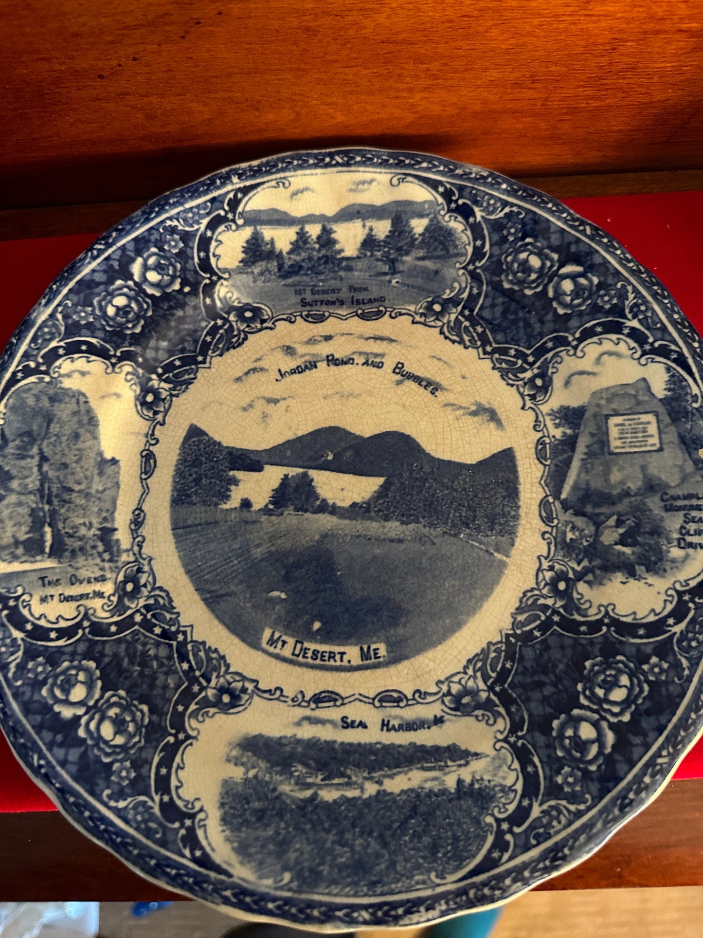 Vintage Made in England by the Old Historical Blue Plate Co. Copyrighted by Charles A. Townsend, Lover Antiques and Vintage