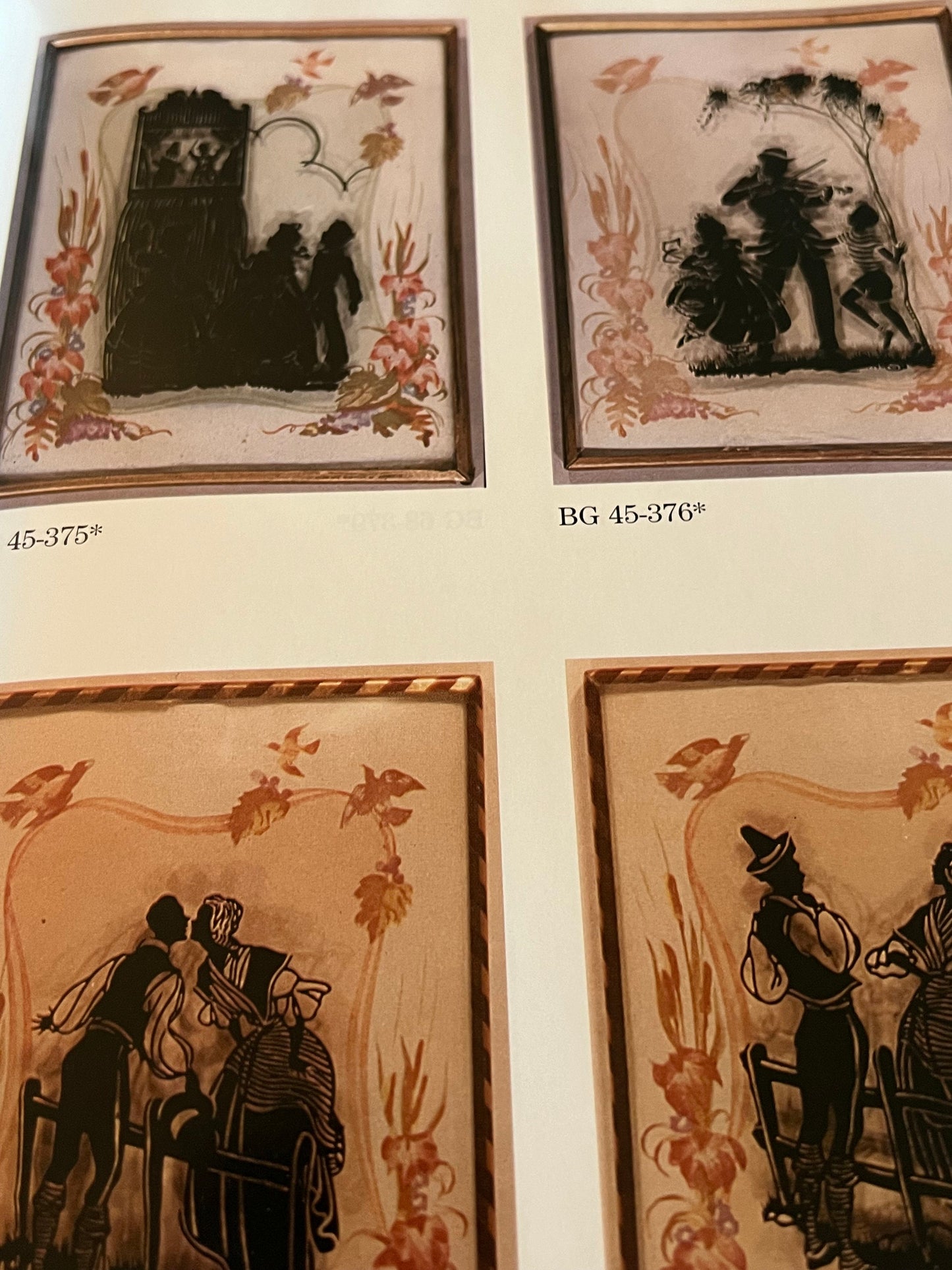 Vintage Silhouettes on Glass & Reverse Paintings Book, by Shirley Mace, Lover Antiques and Vintage