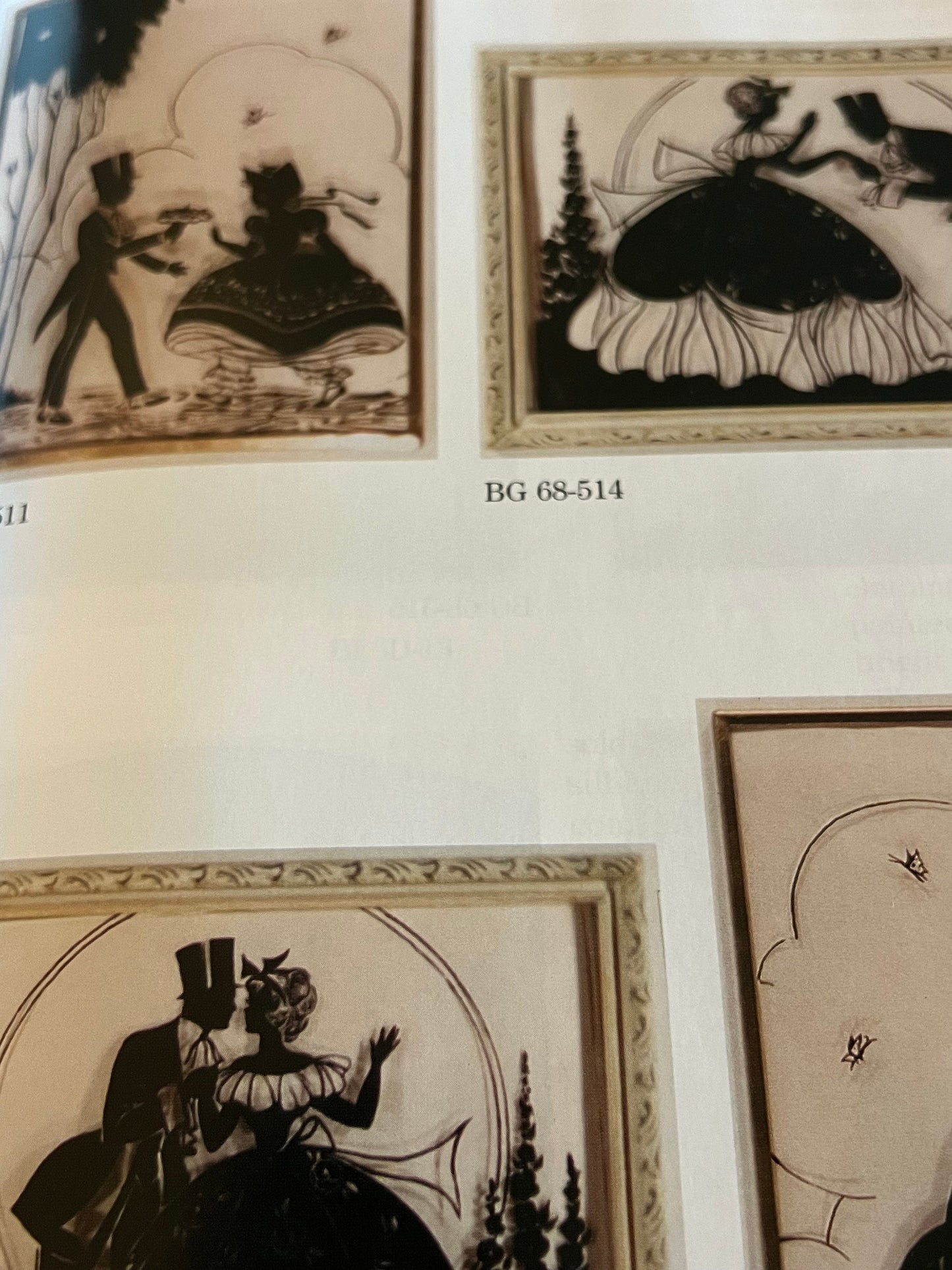 Vintage Silhouettes on Glass & Reverse Paintings Book, by Shirley Mace, Lover Antiques and Vintage