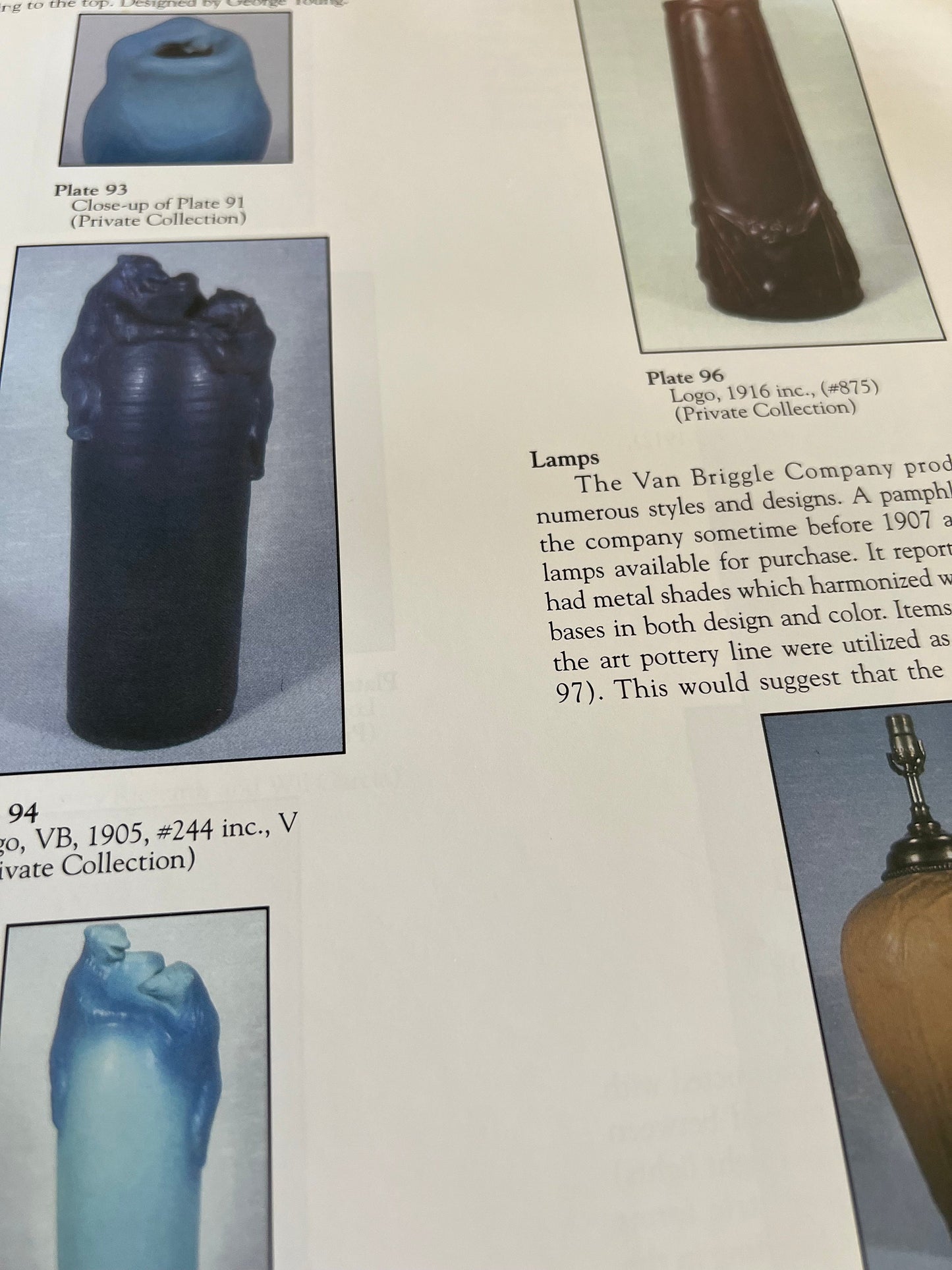 The Collector’s Encyclopedia of VanBriggle Art Pottery An Identification & Value Guide Book, Lover Antiques and Vintage