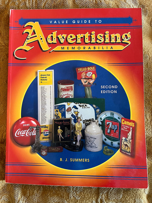 Value Guide to Advertising Memorabilia Book, Second Edition, by BJ Summers, Lover Antiques and Vintage