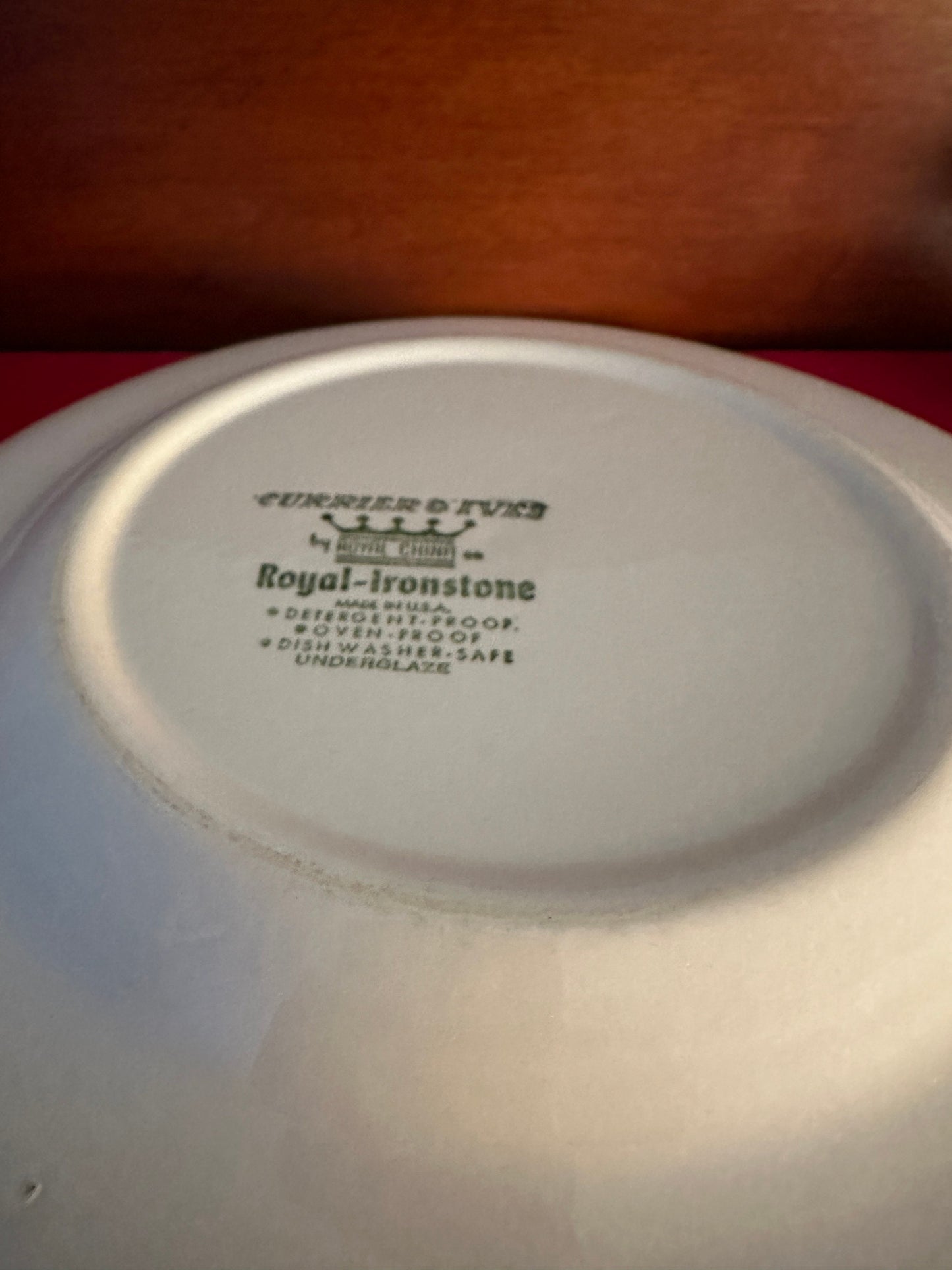 Vintage Currier & Ives Royal China Americana Blue Plate Royal-Ironstone Plate Lover Antiques and Vintage