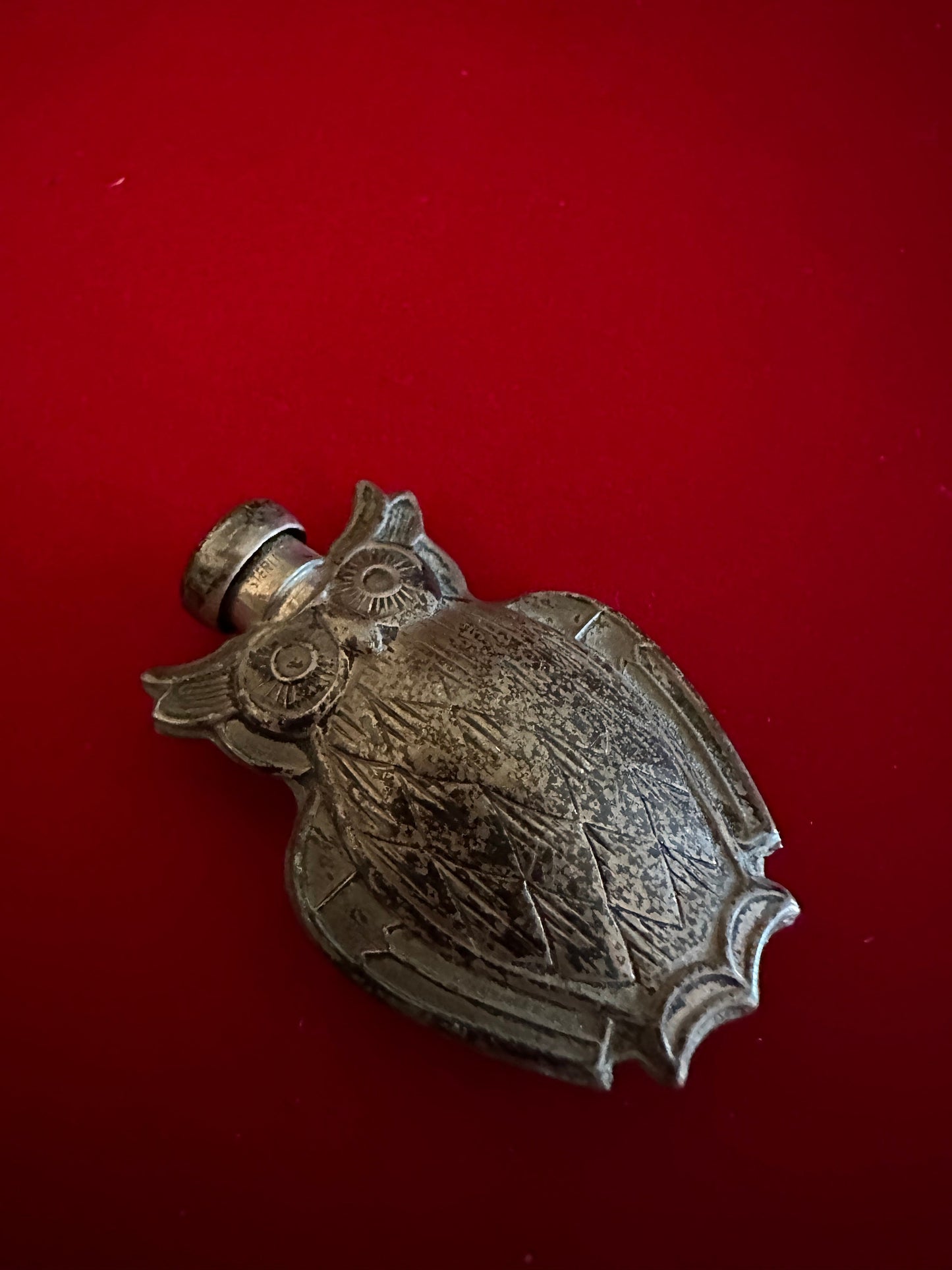 Vintage Tiffany & Co. Sterling Silver Perfume Bottle Owl, Lover Antiques and Vintage