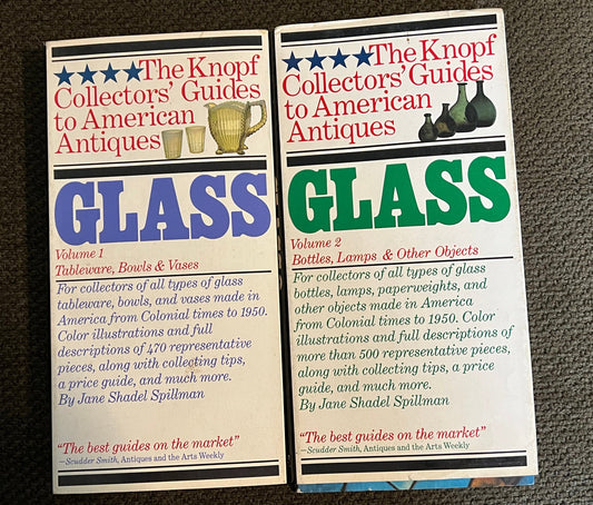 The Knopf Collectors’ Guides to American Antiques, Glass Volume 1 & Volume 2, Lover Antiques and Vintage
