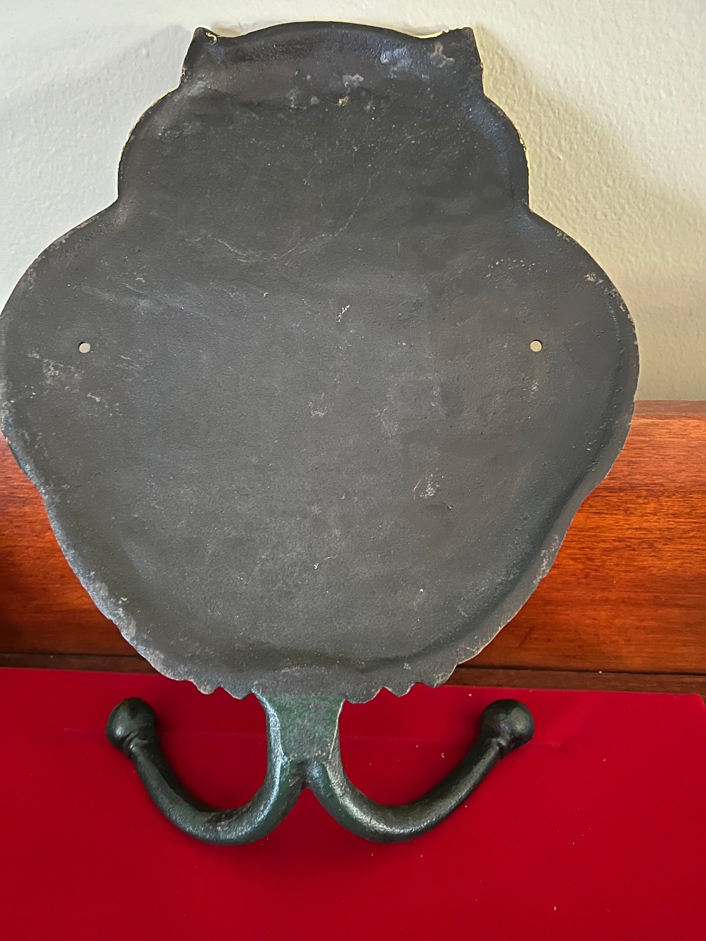 Vintage Cast Iron Owl Coat Holder, Cast Iron Owl Stand, Owl Holder Stand, Lover Antiques and Vintage
