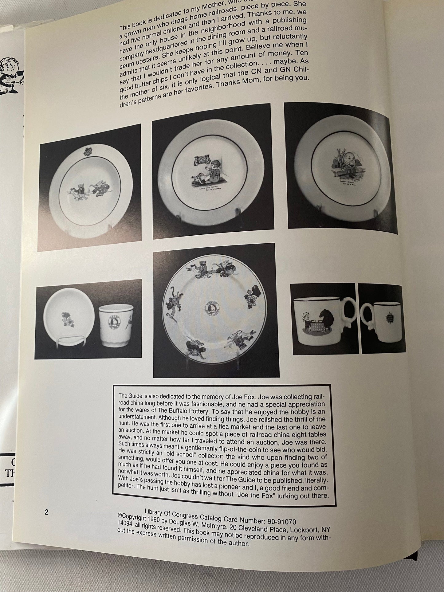 The Official Guide to Railroad Dining Car China Book, by DW McIntyre, Lover Antiques and Vintage