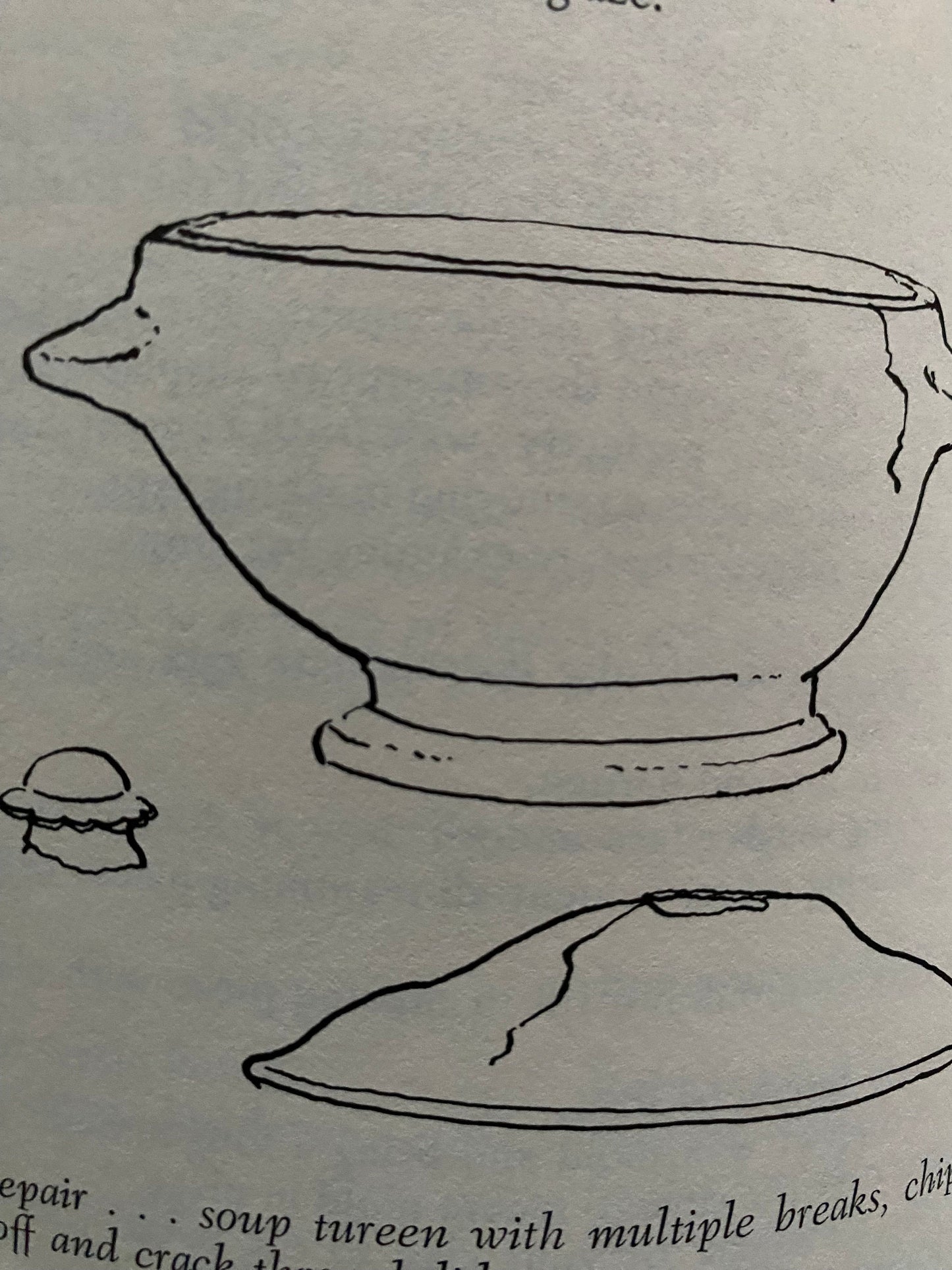 How to Mend Your Treasures Book, Porcelain China Pottery Glass, by Laurence Adams Malone, Lover Antiques and Vintage