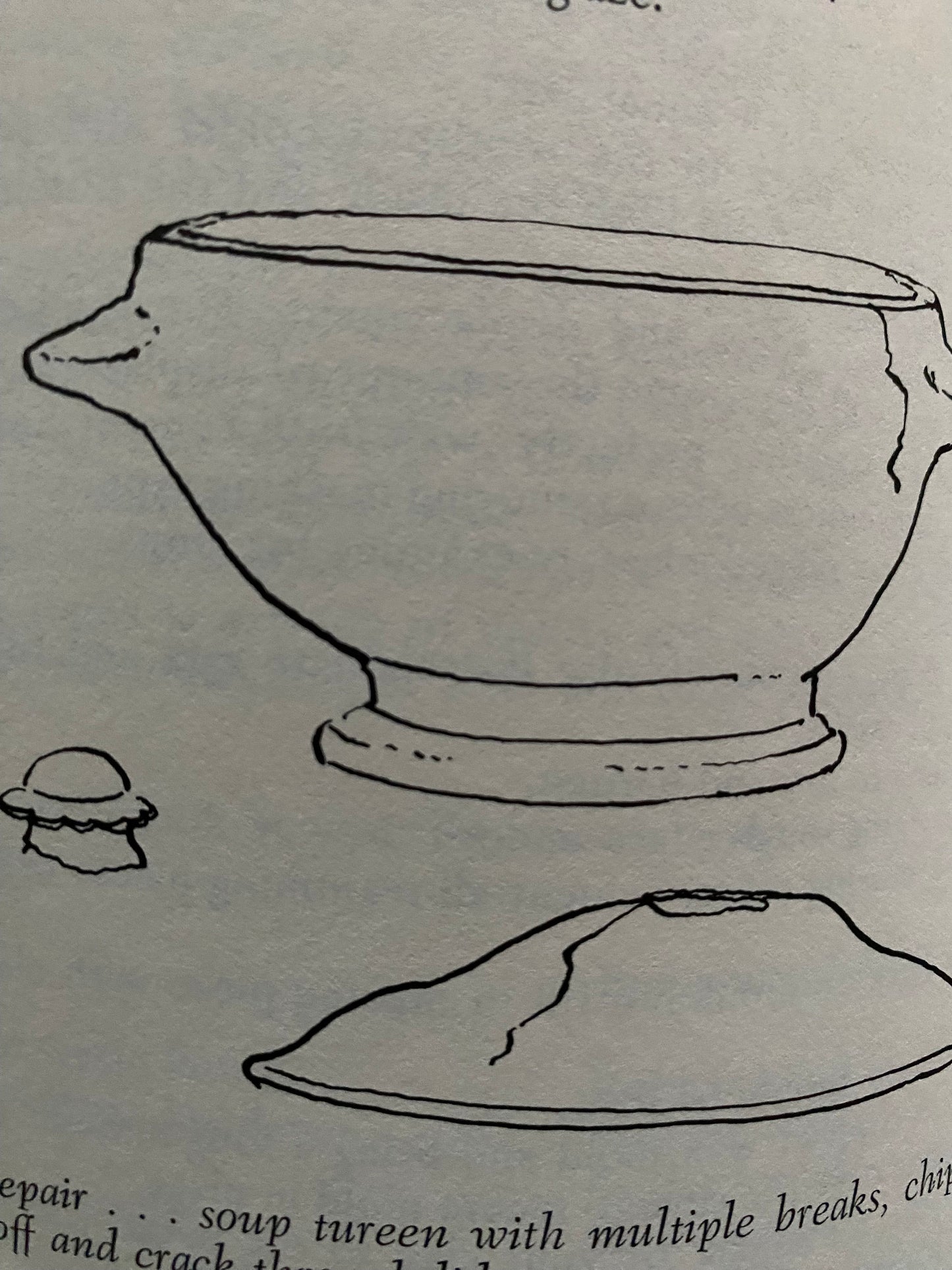 How to Mend Your Treasures Book, Porcelain China Pottery Glass, by Laurence Adams Malone, Lover Antiques and Vintage