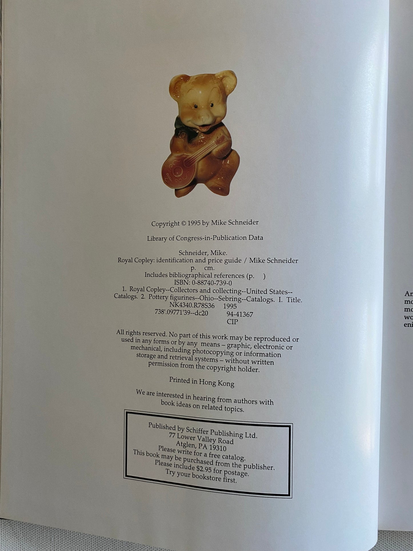 Royal Copley Identification and Price Guide Book, by Mike Schneider, Lover Antiques and Vintage