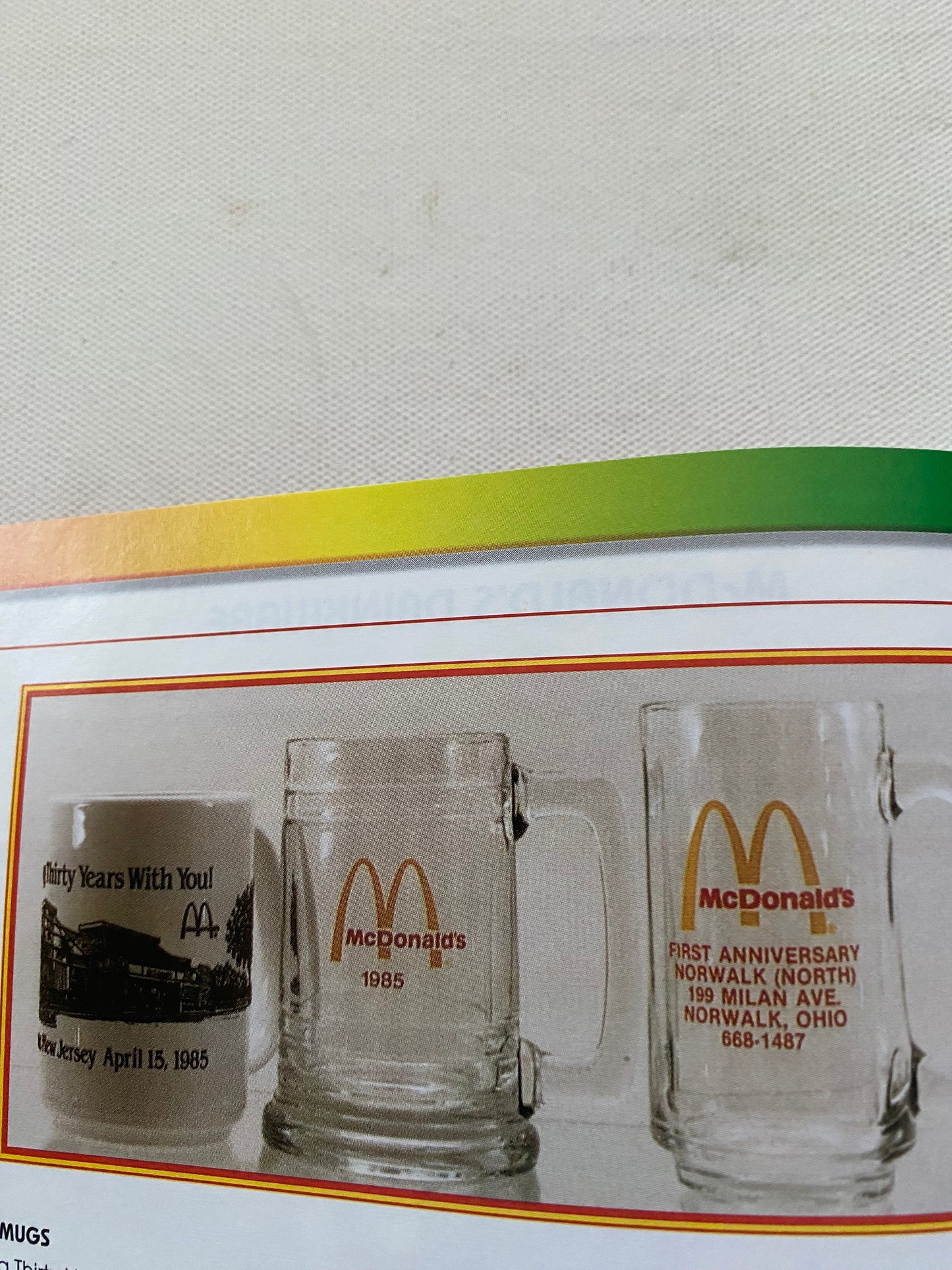 McDonald’s Drinkware Identification & Value Guide Book, by Michael J. Kelly, Lover Antiques and Vintage