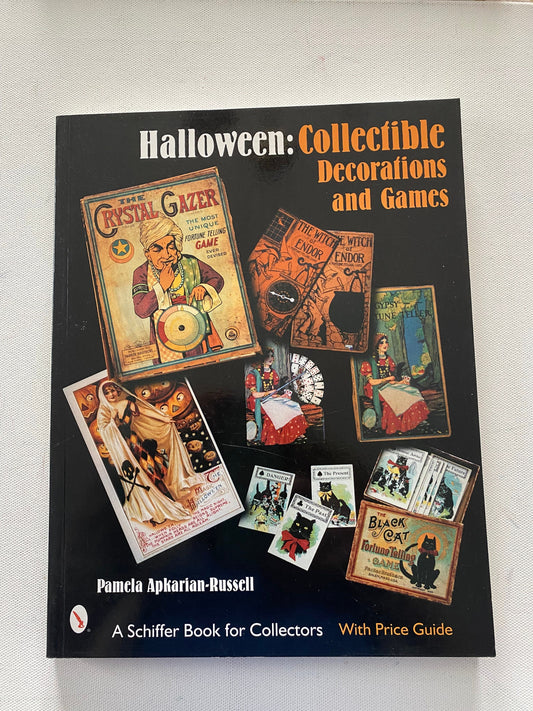Halloween Collectible Decorations and Games Book Guide, Schiffer Book for Collectors, Pamela E Apkarian-Russell, Lover Antiques and Vintage