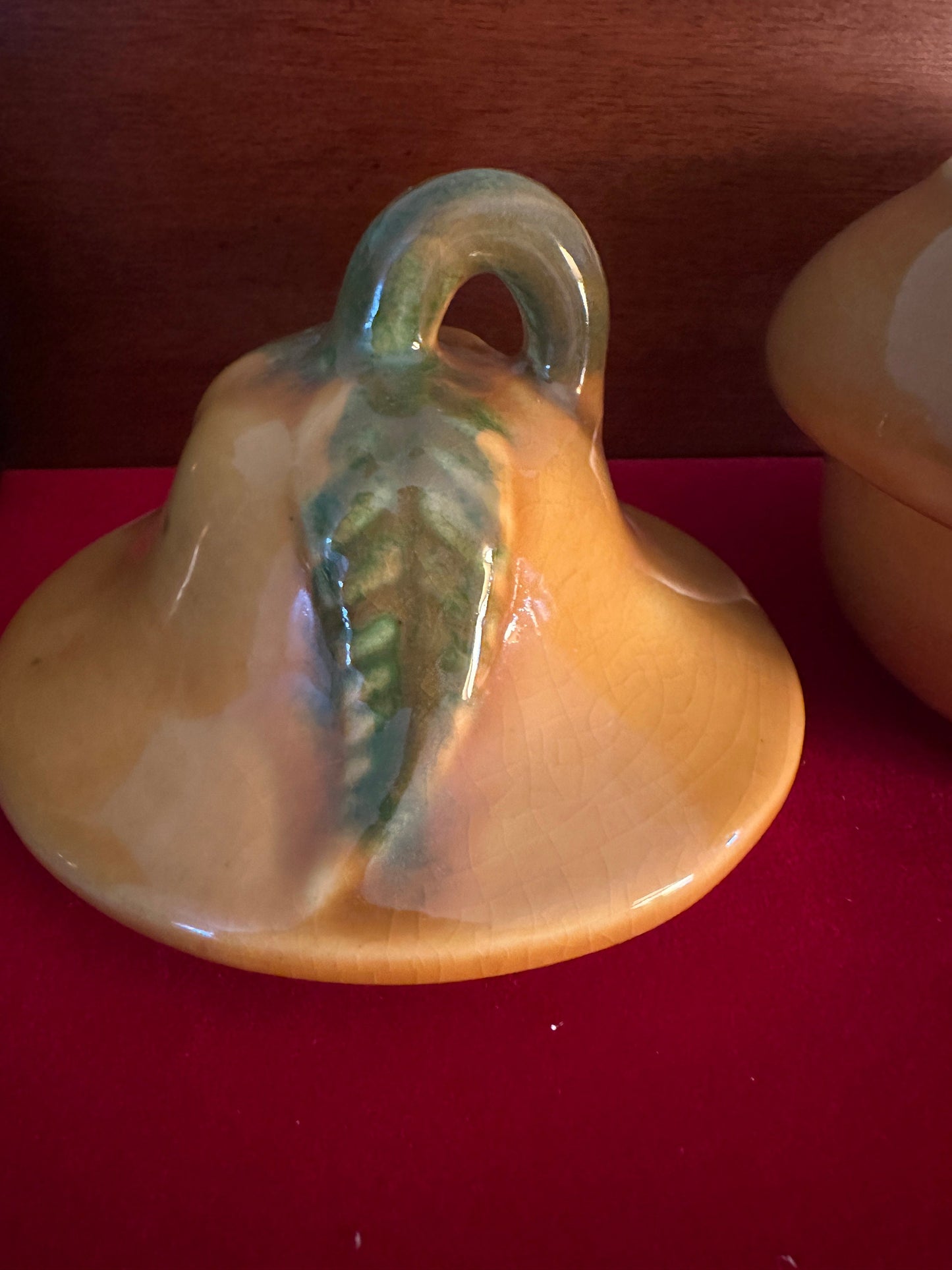 Vintage Lidded Sugar Dish, California USA Pottery Lidded Pear Dish Vintage #252, Pear Dish, Lover Antiques and Vintage