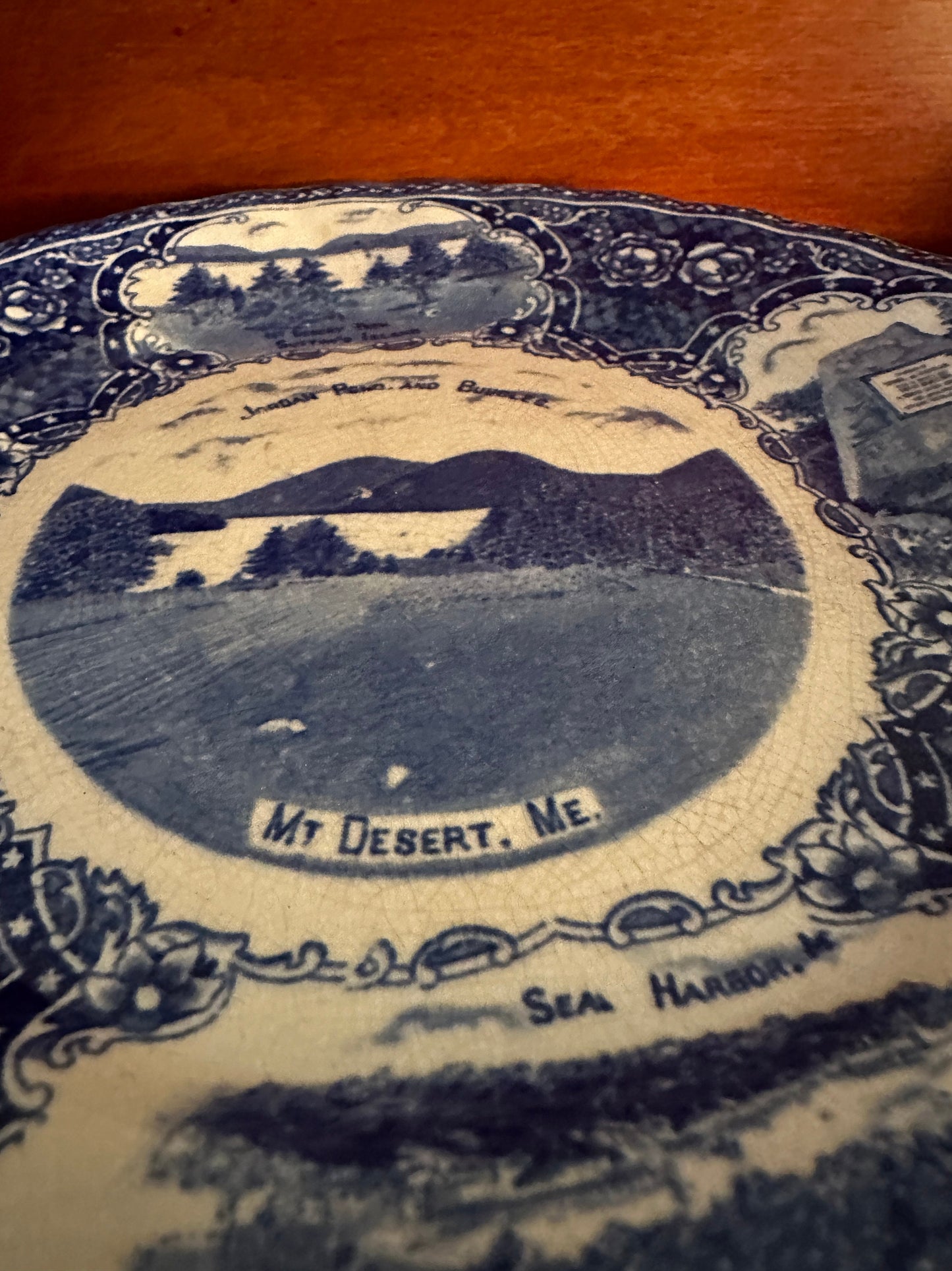 Vintage Made in England by the Old Historical Blue Plate Co. Copyrighted by Charles A. Townsend, Lover Antiques and Vintage