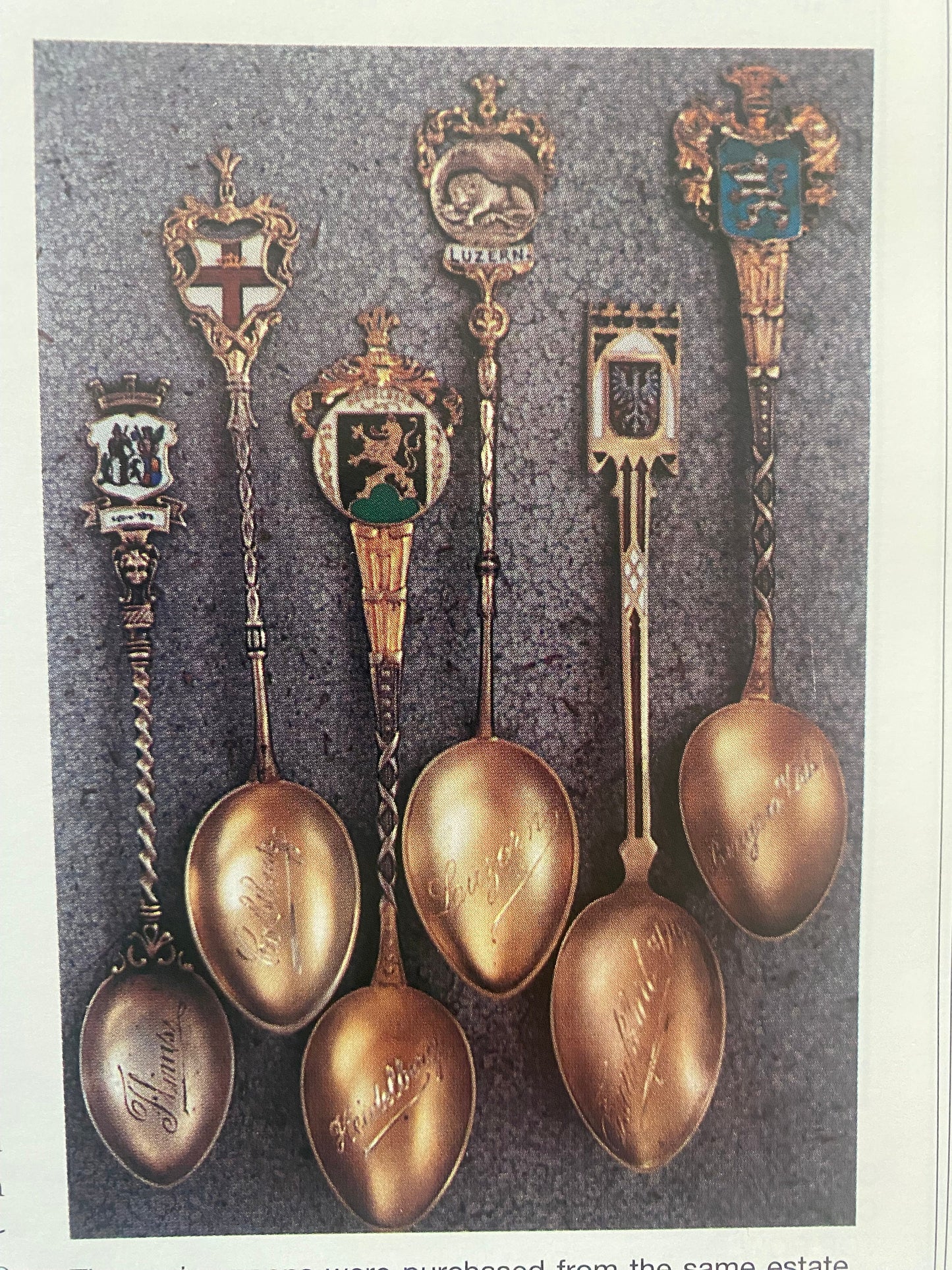 Vintage Collectible Souvenir Spoons The Grand Tour Book II, by Wayne Bednersh, Lover Antiques and Vintage