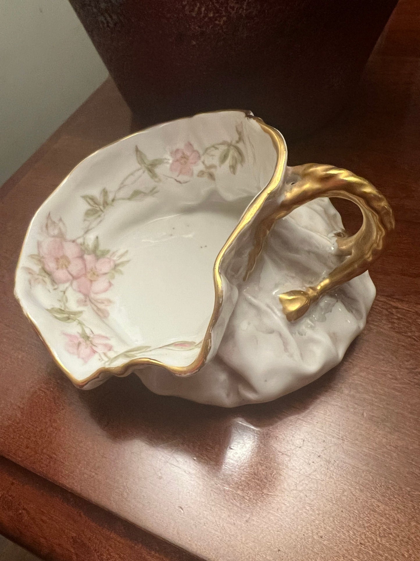 Vintage Limoges Porcelain Sauce Boat, Gravy Boat, Limoges French Porcelain Hand Painted Sauce Container, Lover Antiques and Vintage