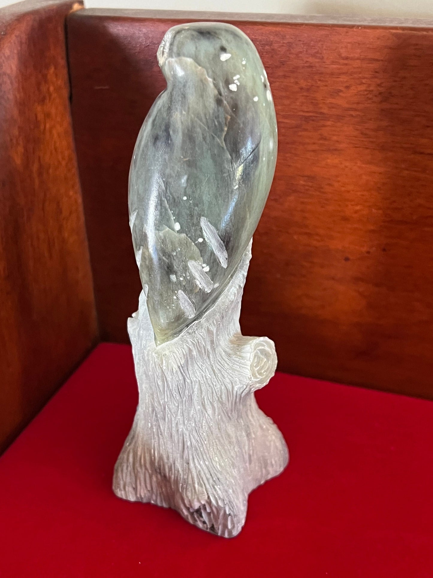 Chupak Juneau Alaska Inuit Fossilized Signed Stone Owl Sculpture, Lover Antiques and Vintage