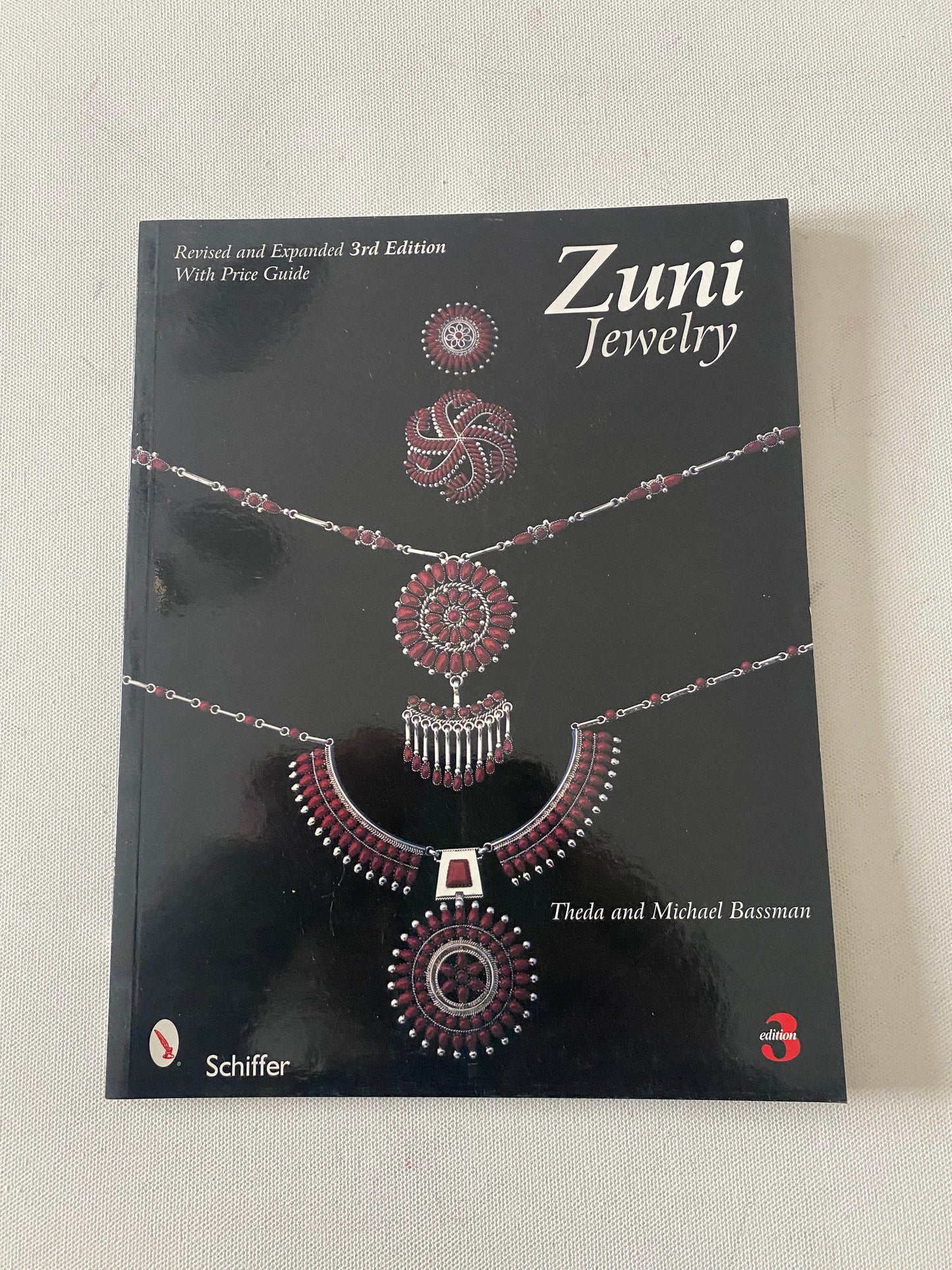 Zuni Jewelry Book, Revised and Expanded 3rd Edition with Price Guide, by Theda and Michael Bassman, Lover Antiques and Vintage
