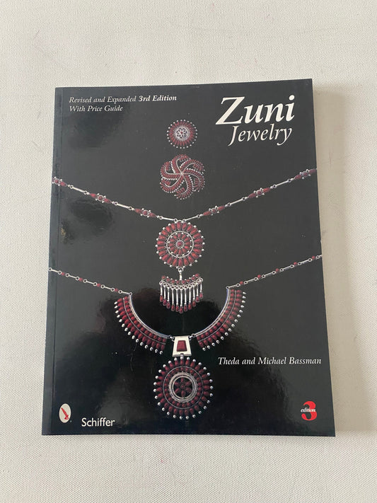 Zuni Jewelry Book, Revised and Expanded 3rd Edition with Price Guide, by Theda and Michael Bassman, Lover Antiques and Vintage