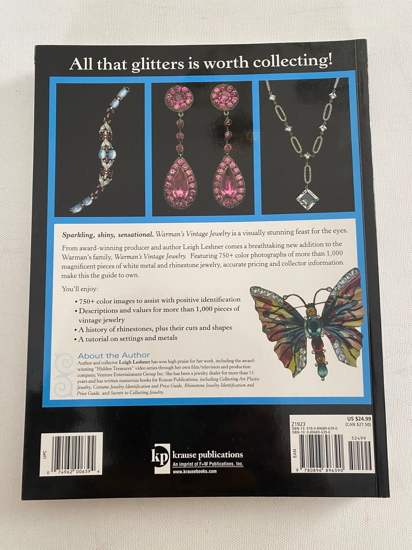 Warman’s Vintage Jewelry Identification and Price Guide Book, by Leigh Leshner, Lover Antiques and Vintage