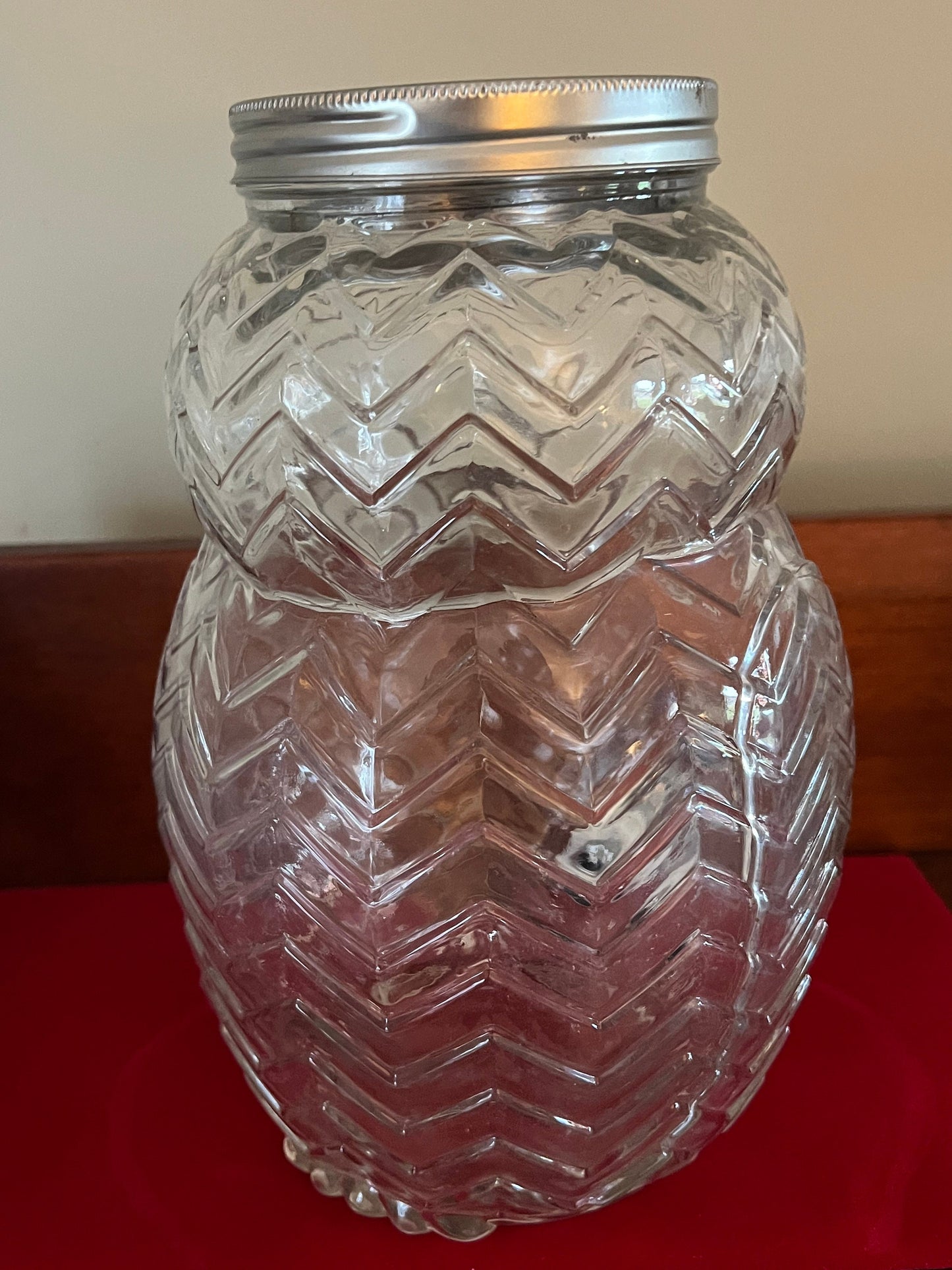 Vintage Glass Owl Dispenser with Spout, Owl Decanter with Spigot, Owl Shaped Glass Beverage Dispenser 5 Liters, Lover Antiques and Vintage
