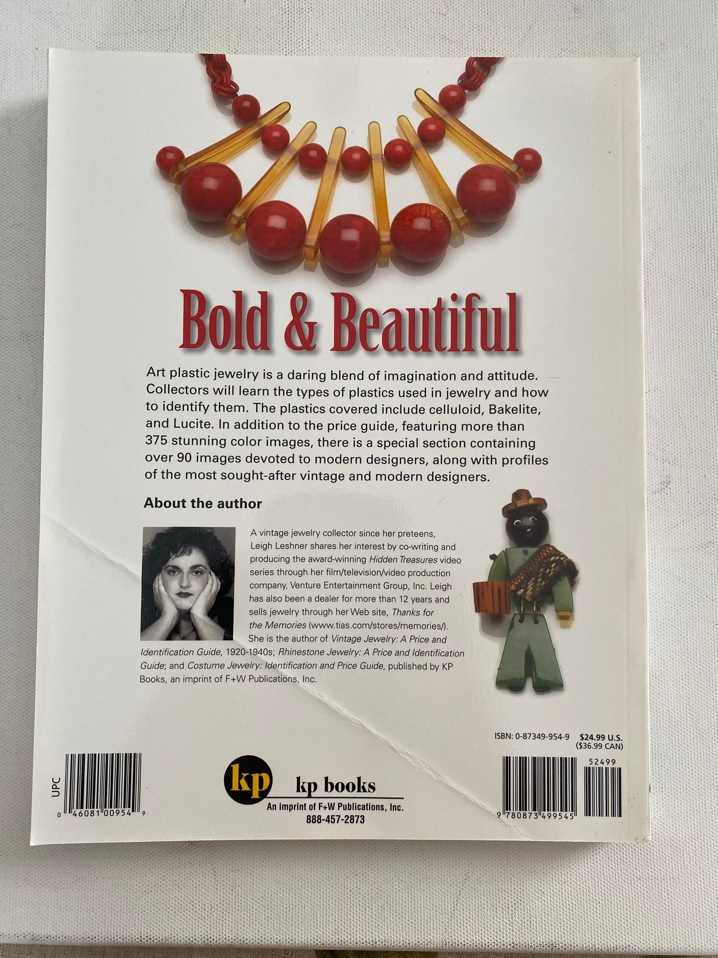 Collecting Art Plastic Jewelry Identification and Price Guide Book, by Leigh Leshner, Lover Antiques and Vintage