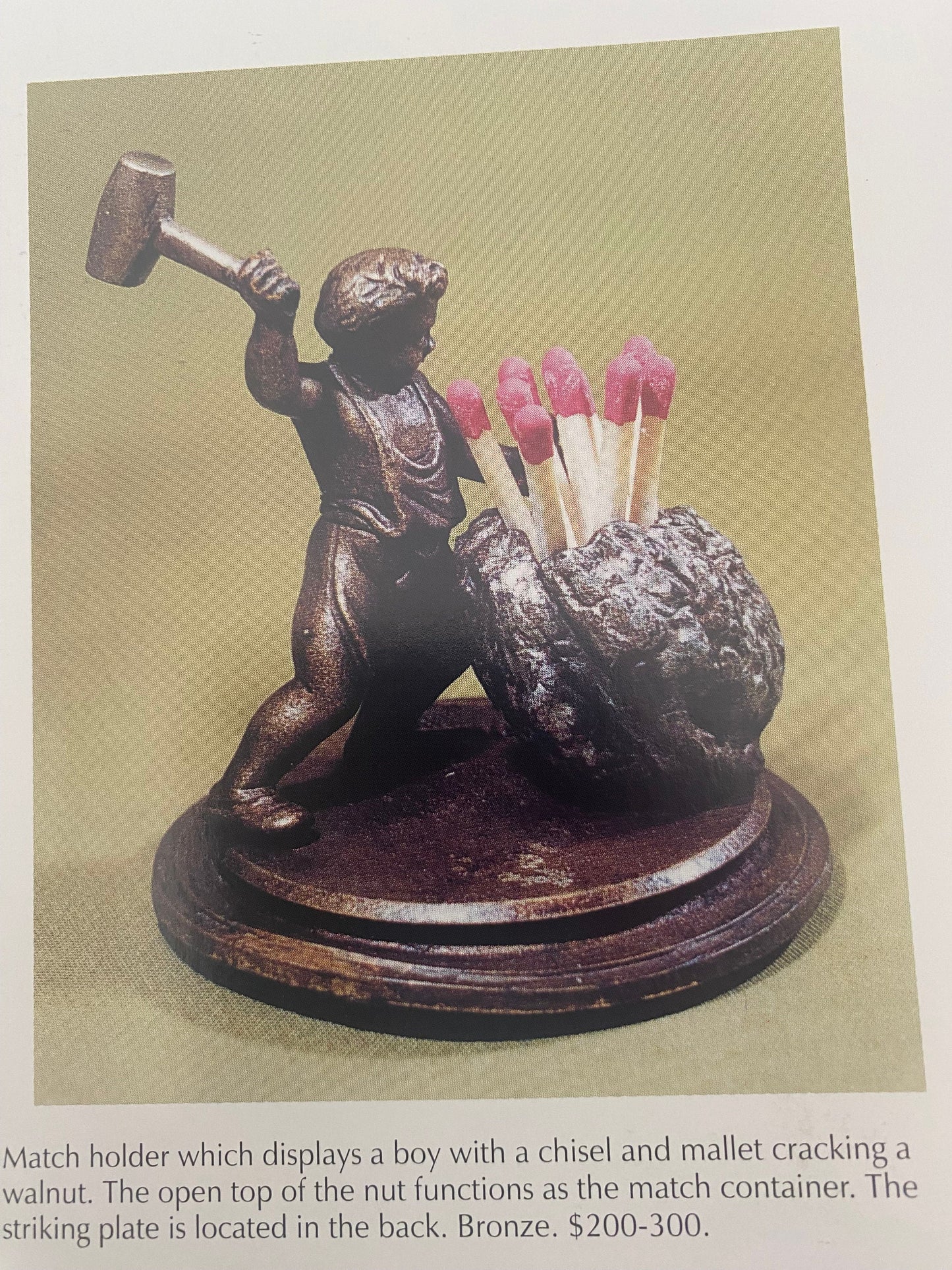 Collectible Match Holders For Tabletops and Walls Book, by Jean and Franklin Hunting, Lover Antiques and Vintage
