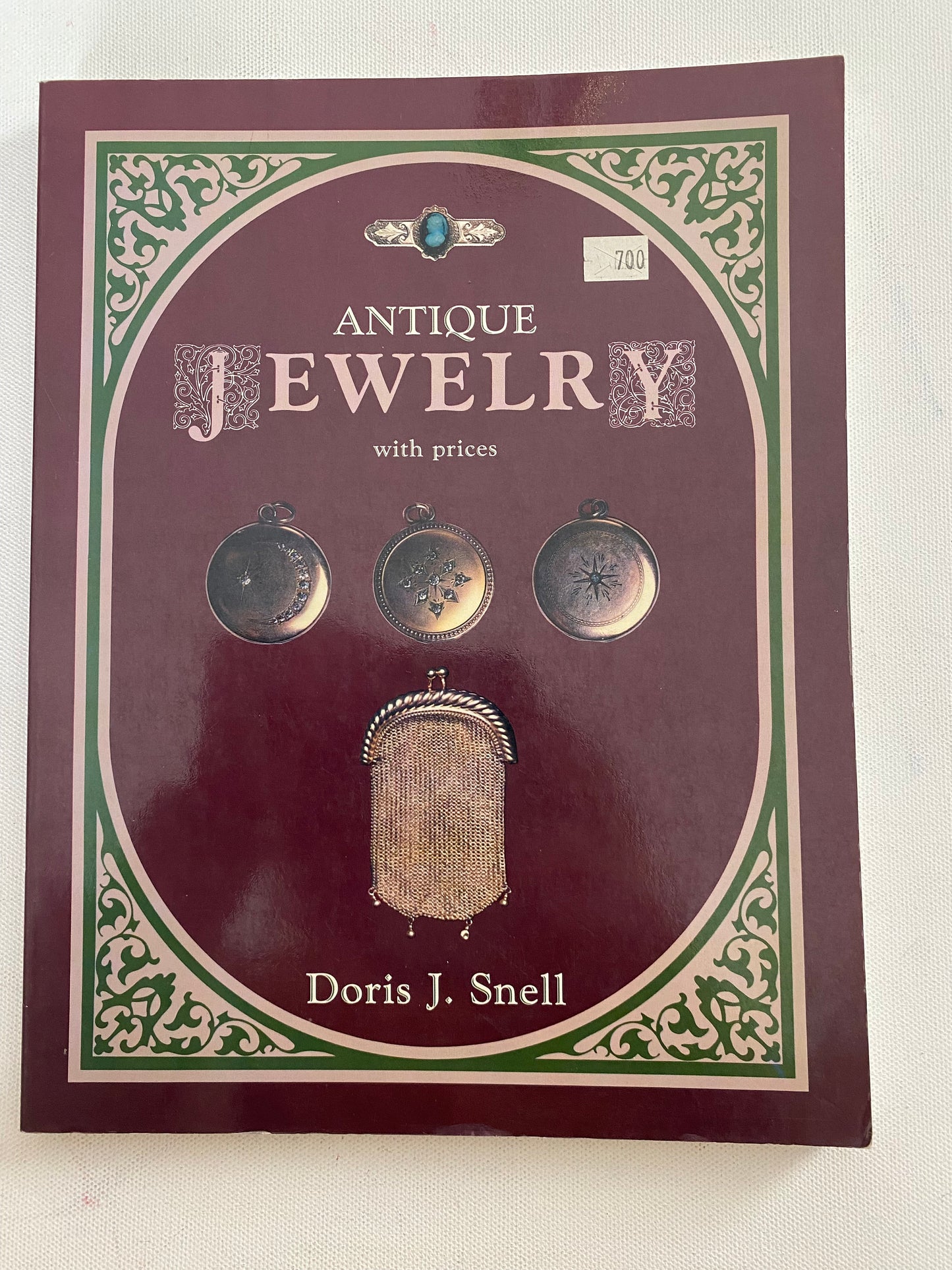 Antique Jewelry with Prices Guide Book, Collecting Jewelry, by Doris J. Snell, Lover Antiques and Vintage
