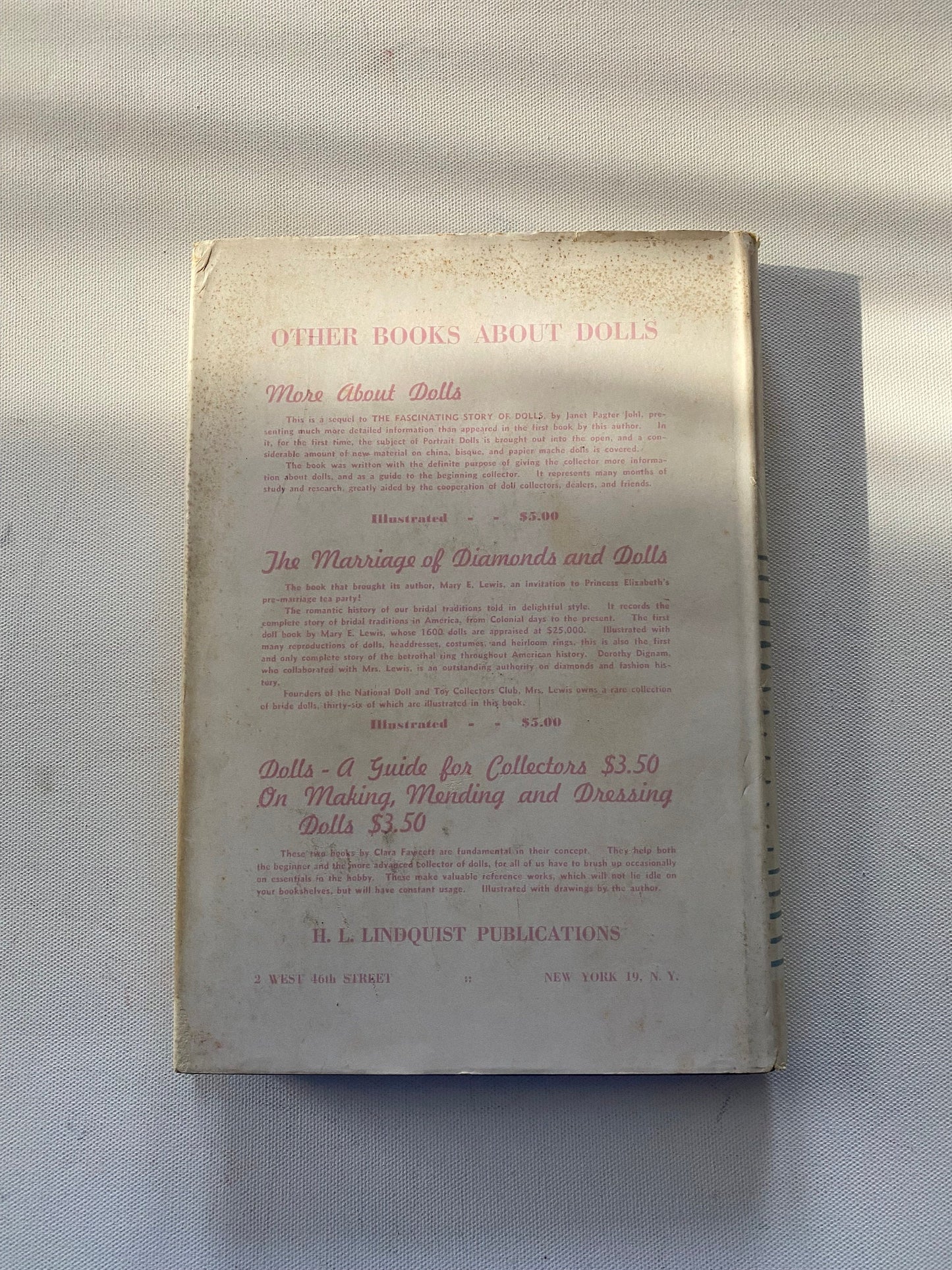 Still More About Dolls First Edition Book, By Janet Payter Johl, Lover Antiques and Vintage