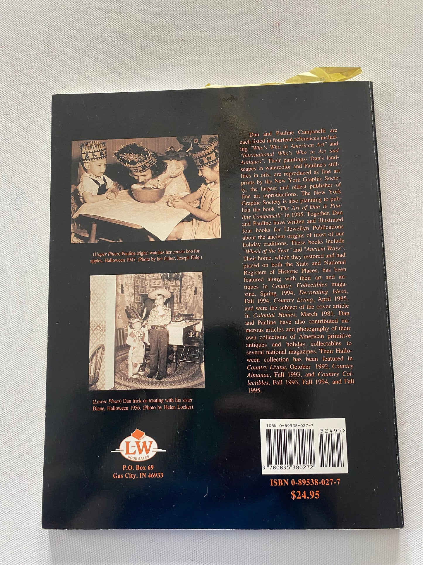 Halloween Collectables with Price Guide Book, Schiffer Book for Collectors, by Dan & Pauline Campanelli, Lover Antiques and Vintage