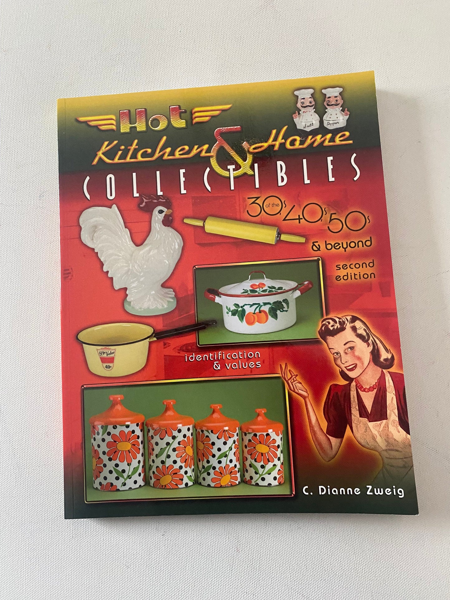 Hot Kitchen & Home Collectibles Book, 30’s, 40’s, 50’s, Identification and Values Guide Book, by C. Dianne Zweig, Lover Antiques and Vintage