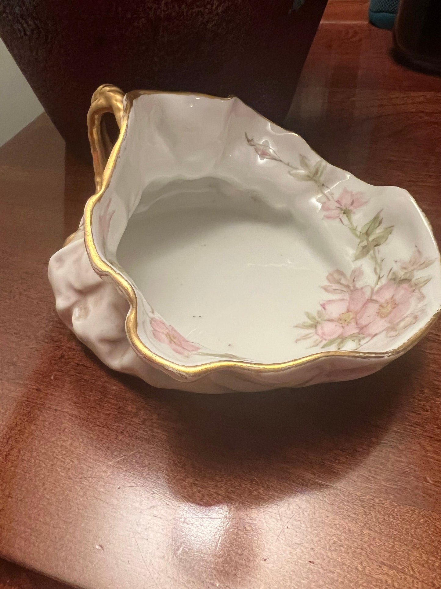 Vintage Limoges Porcelain Sauce Boat, Gravy Boat, Limoges French Porcelain Hand Painted Sauce Container, Lover Antiques and Vintage