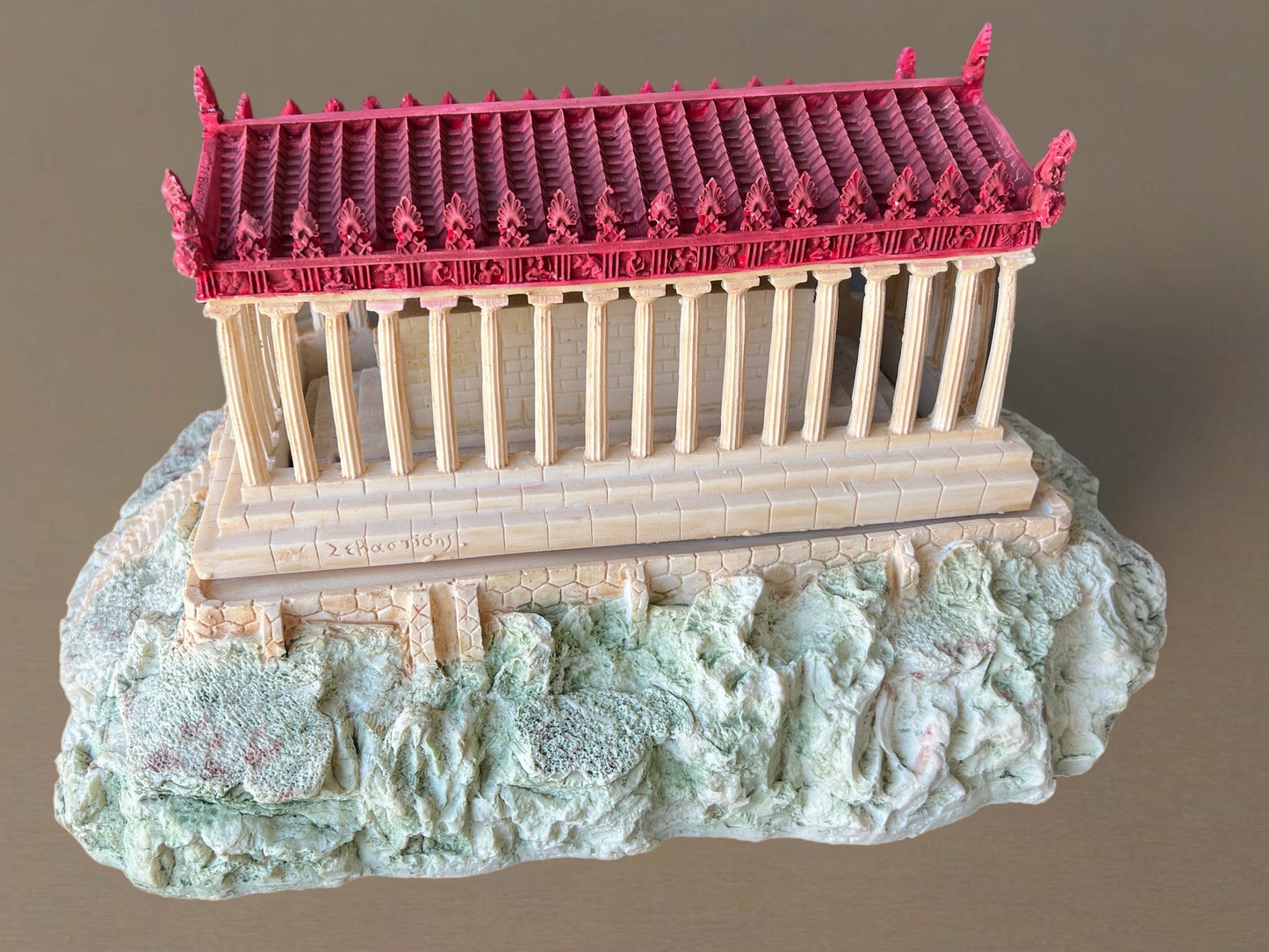 Vintage Parthenon Greek Building Sculpture, Greece Parthenon Statue, Lover Antiques and Vintage