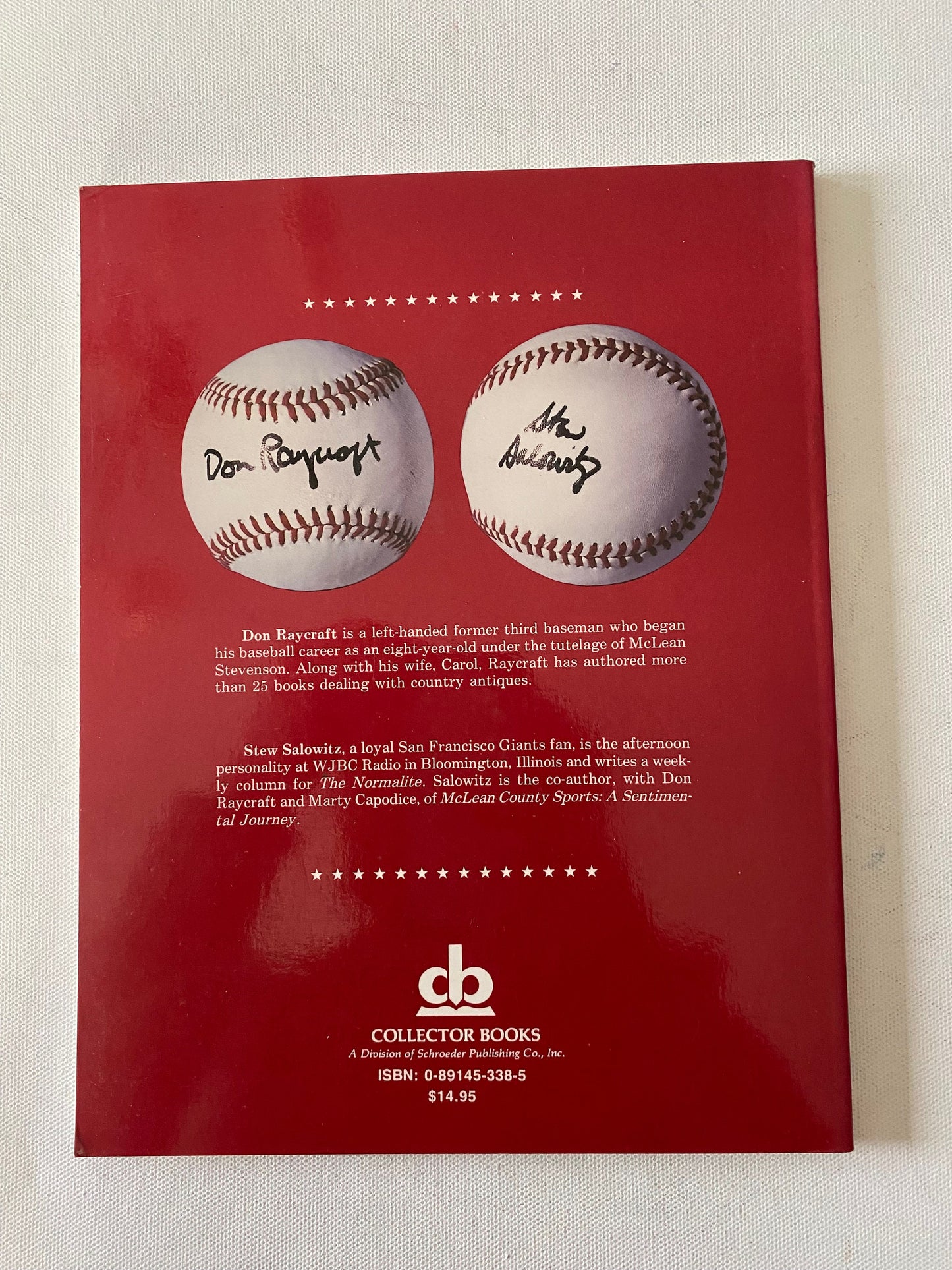 Collector’s Guide to Baseball Memorabilia Book, by Don Raycraft and Stew Salowitz, Lover Antiques and Vintage