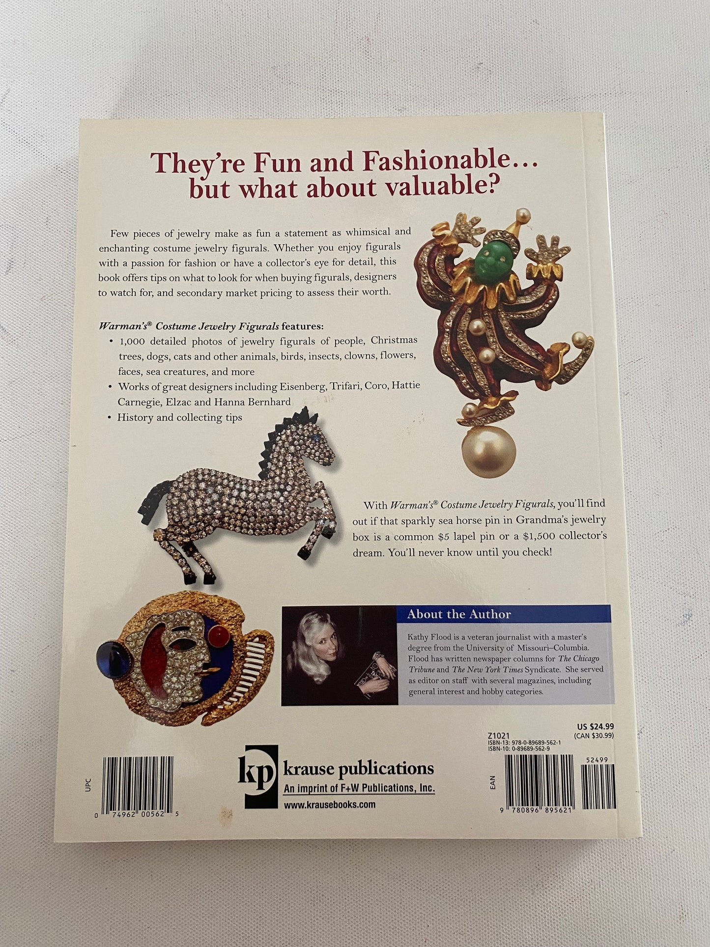 Warman’s Costume Jewelry Figurals Identification and Price Guide Book, by Kathy Flood, Lover Antiques and Vintage