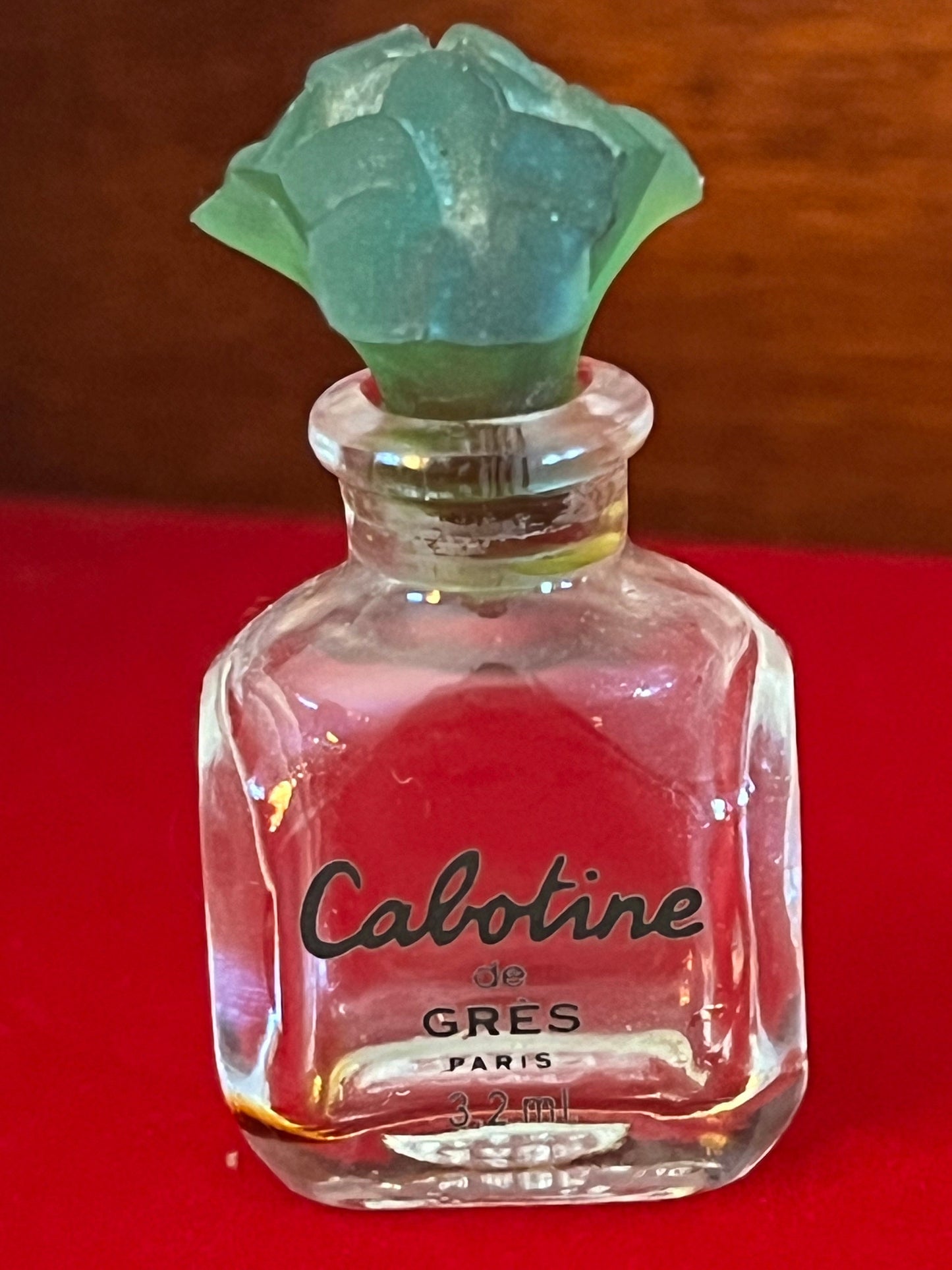 Vintage Cabotine de Gres Perfume EDP Cacharel Mini Décanter Travel Perfume Bottle, Lover Antiques and Vintage