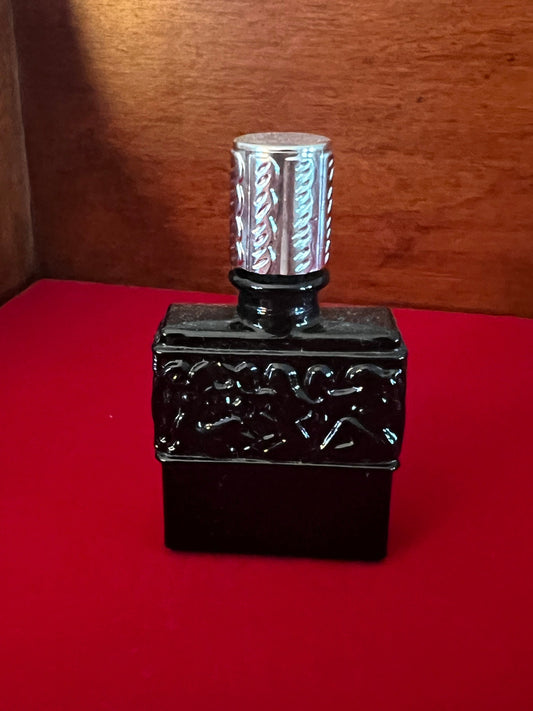 Vintage Habanita Molinard Eau de Toilette Miniature 1.1 Fluid Ounces, Lalique Bottle with Silver Cap, Lover Antiques and Vintage