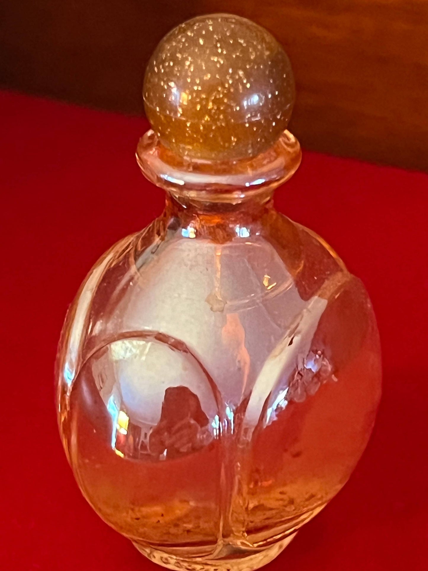 Vintage Habanita Molinard Eau de Toilette Miniature 1.1 Fluid Ounces, Lalique Bottle with Silver Cap, Lover Antiques and Vintage